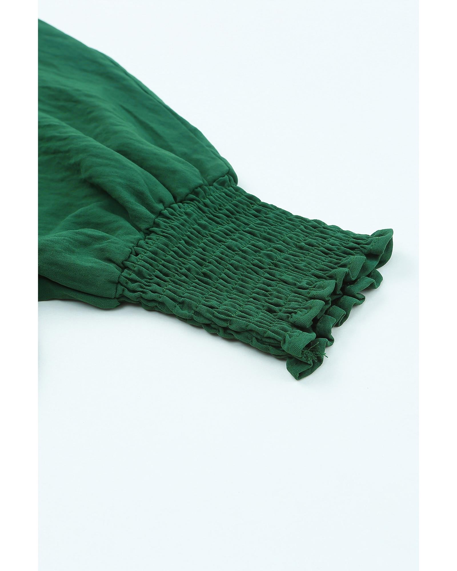 Azura Exchange Smocked Wrist Shift Top - S 7