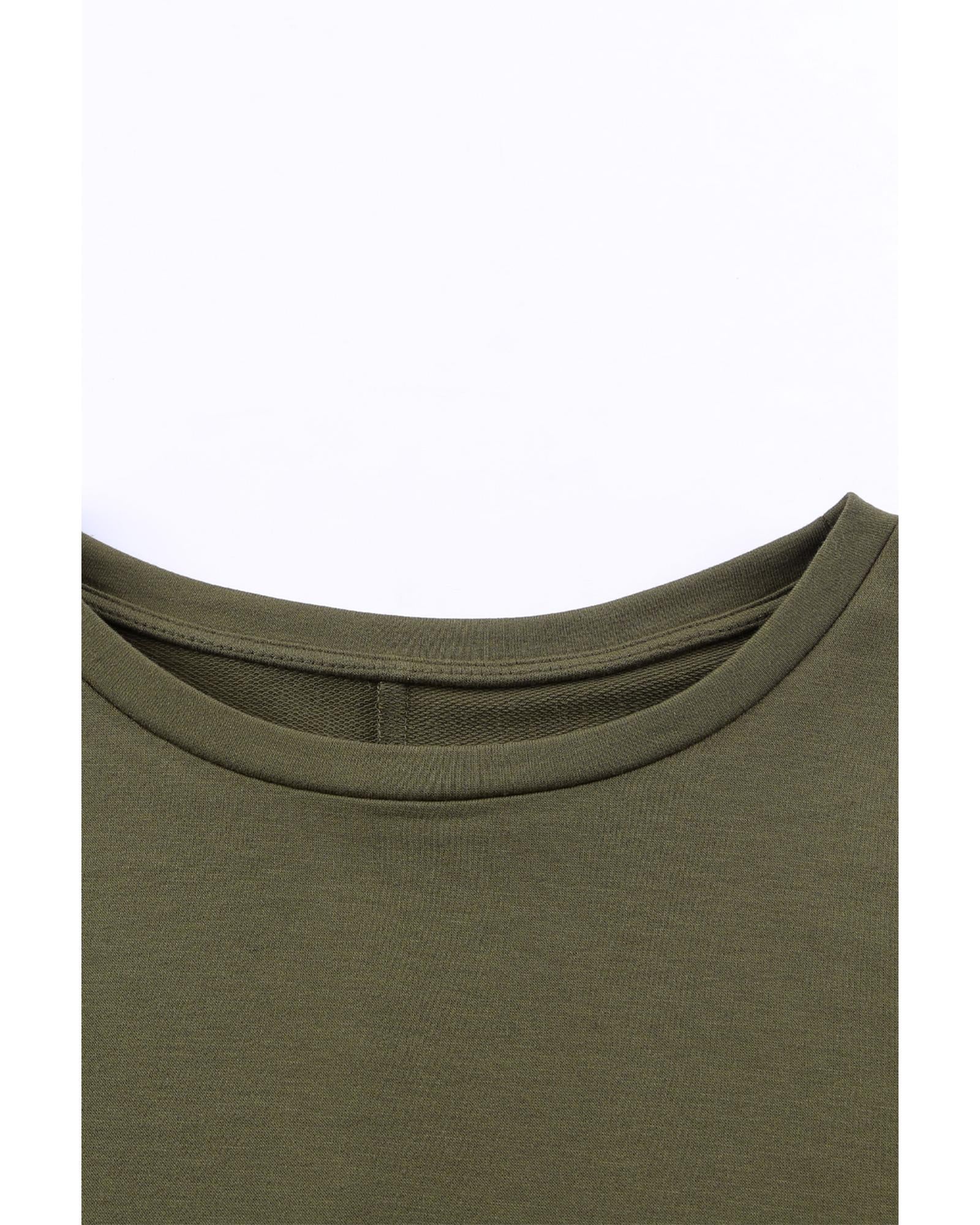 Azura Exchange Oversized Patchwork Drop Shoulder Top - S 4