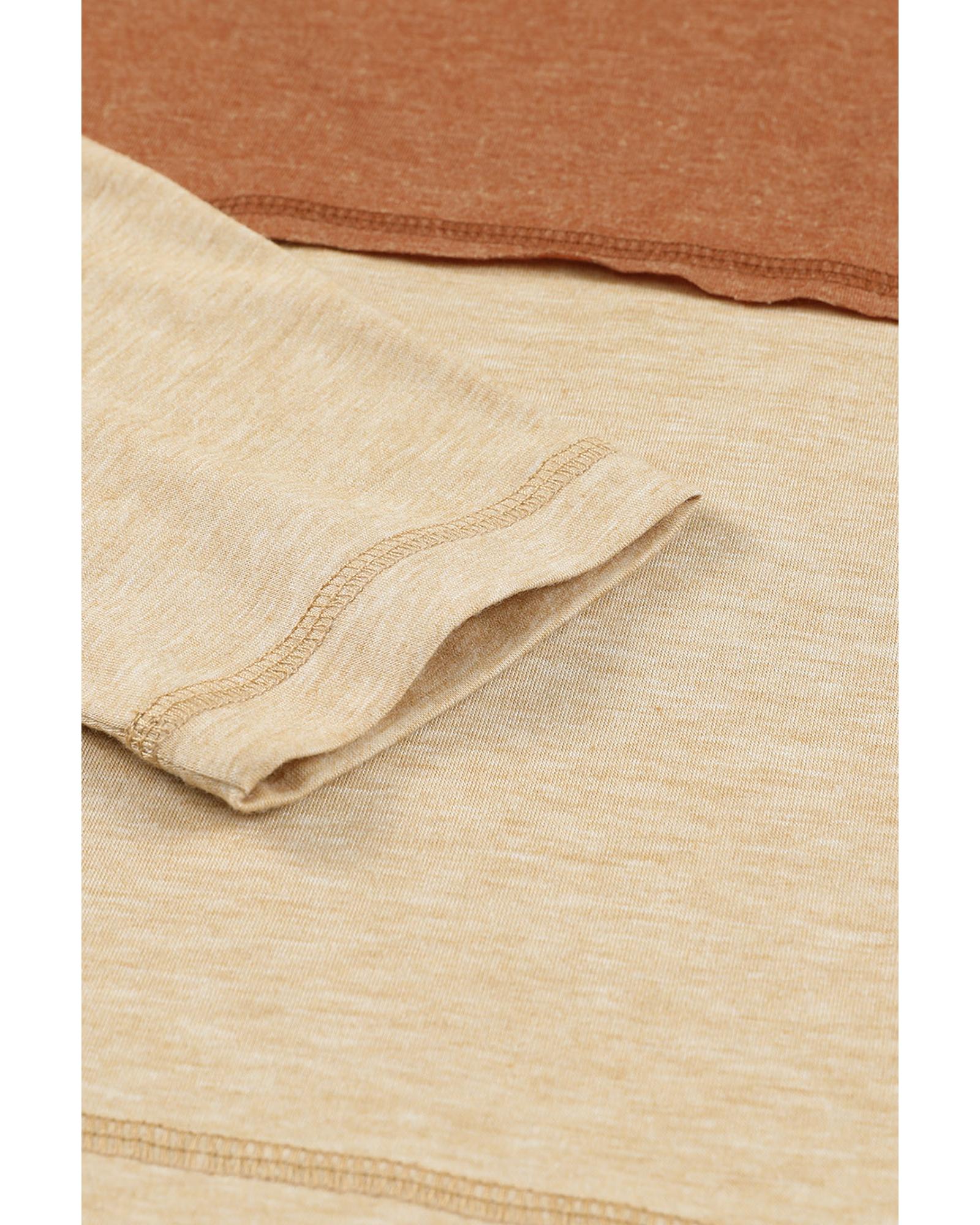 Azura Exchange Color Block Henley Top - 2XL
