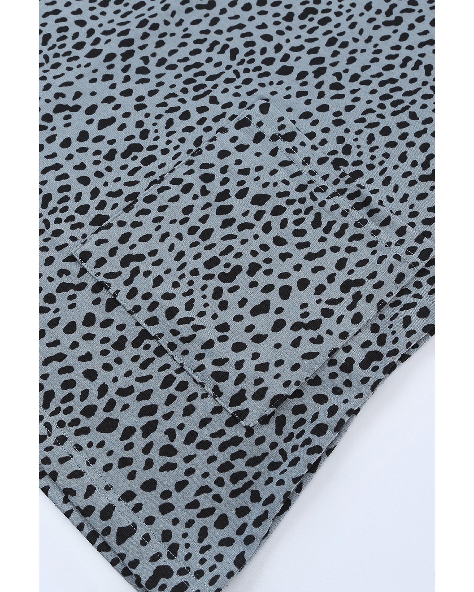 Azura Exchange Leopard Print Tunic Top with Side Pockets - M 8