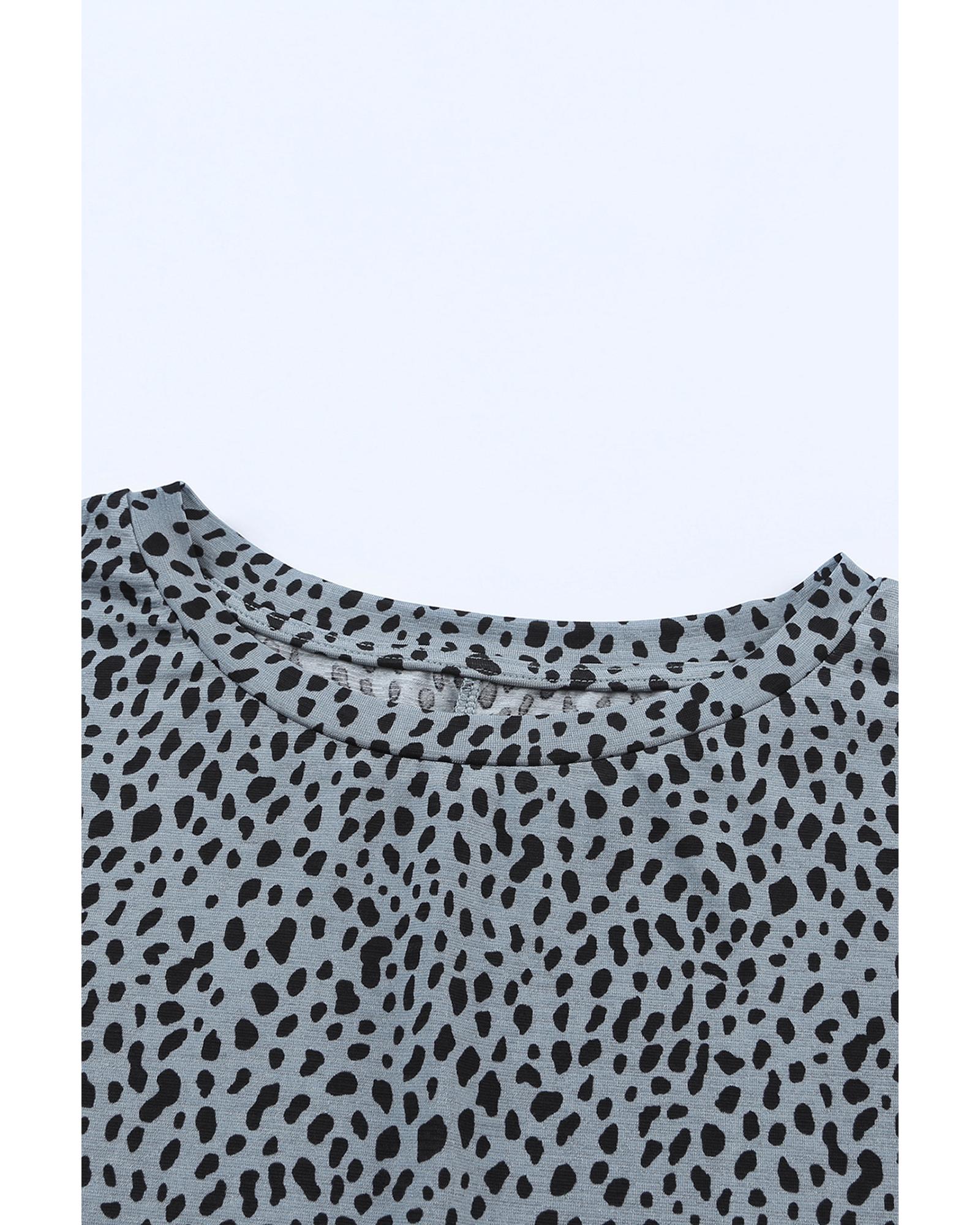 Azura Exchange Leopard Print Tunic Top with Side Pockets - S 7
