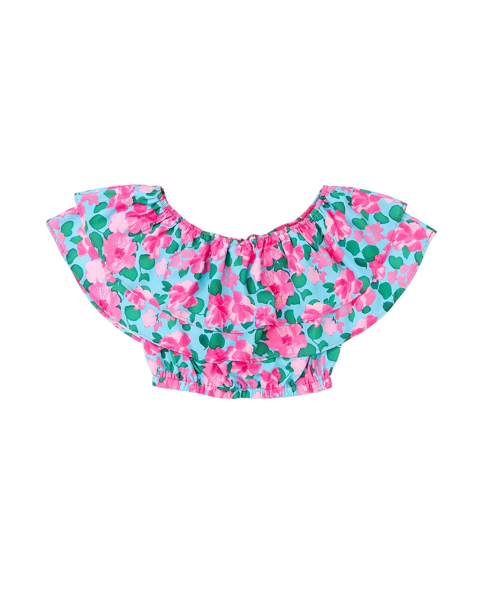 Azura Exchange Off-Shoulder Tiered Ruffle Blouse - S 5