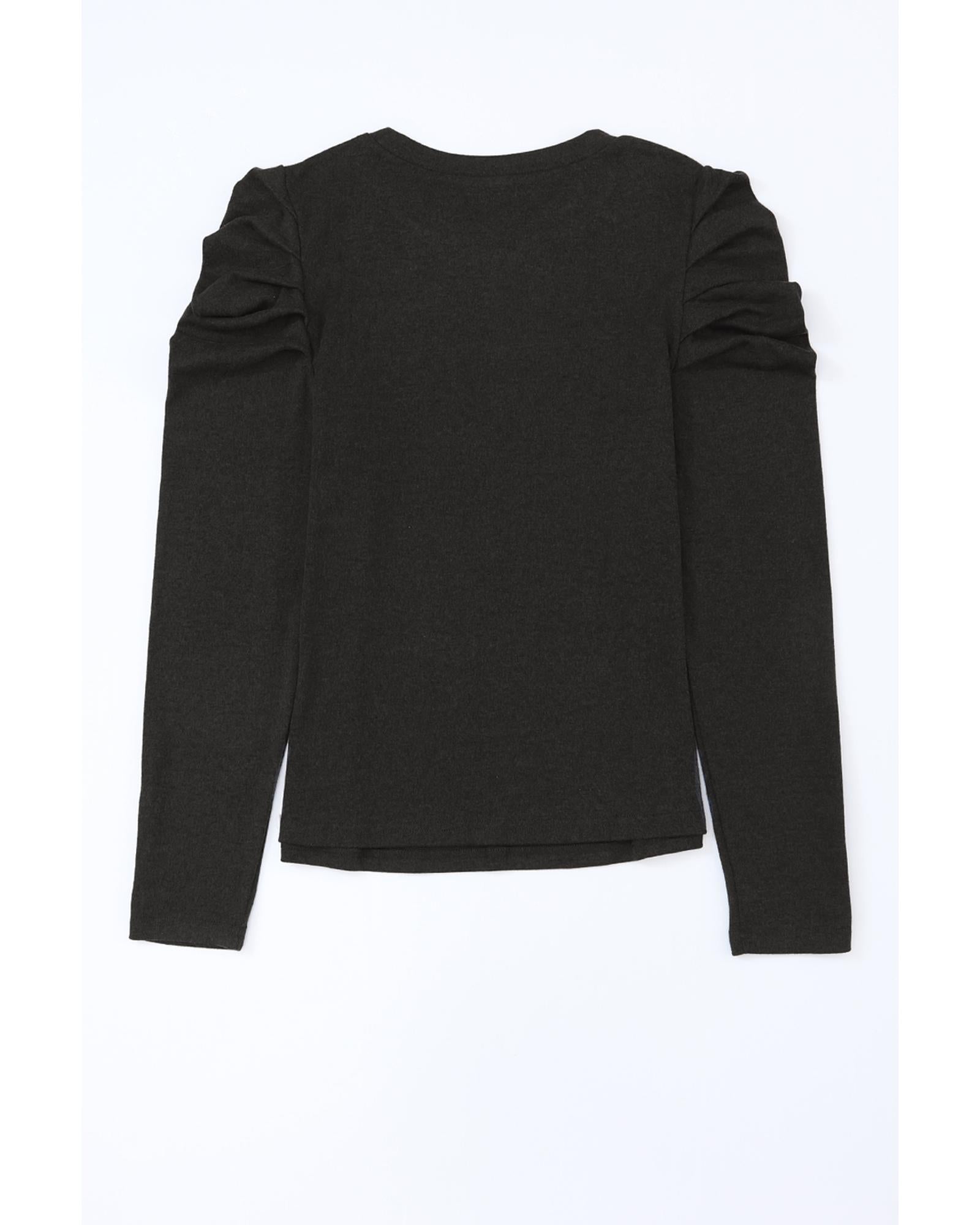 Azura Exchange Buttoned Puff Long Sleeve Sheath Top - XL 7