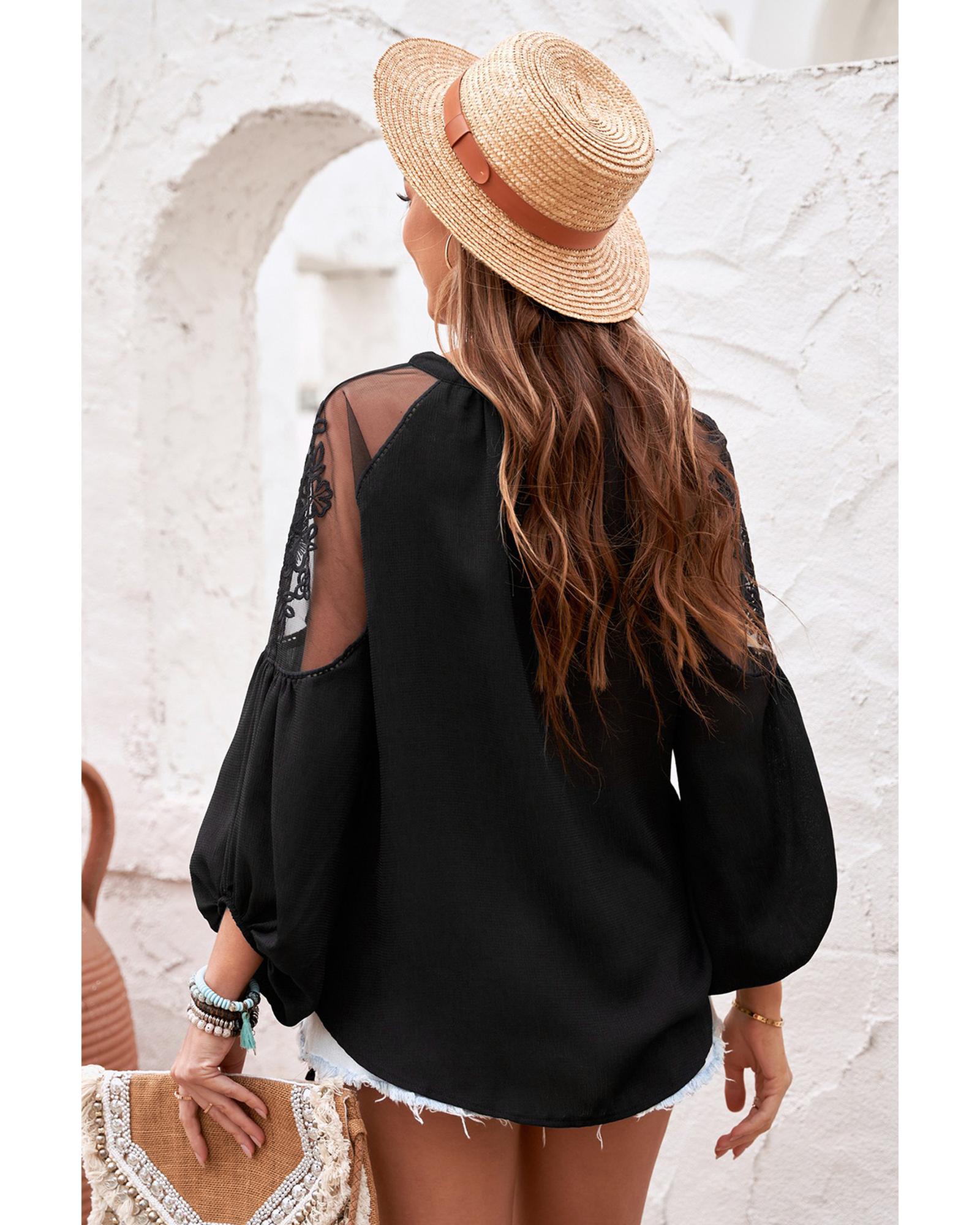Azura Exchange Lace Blouse - L 3