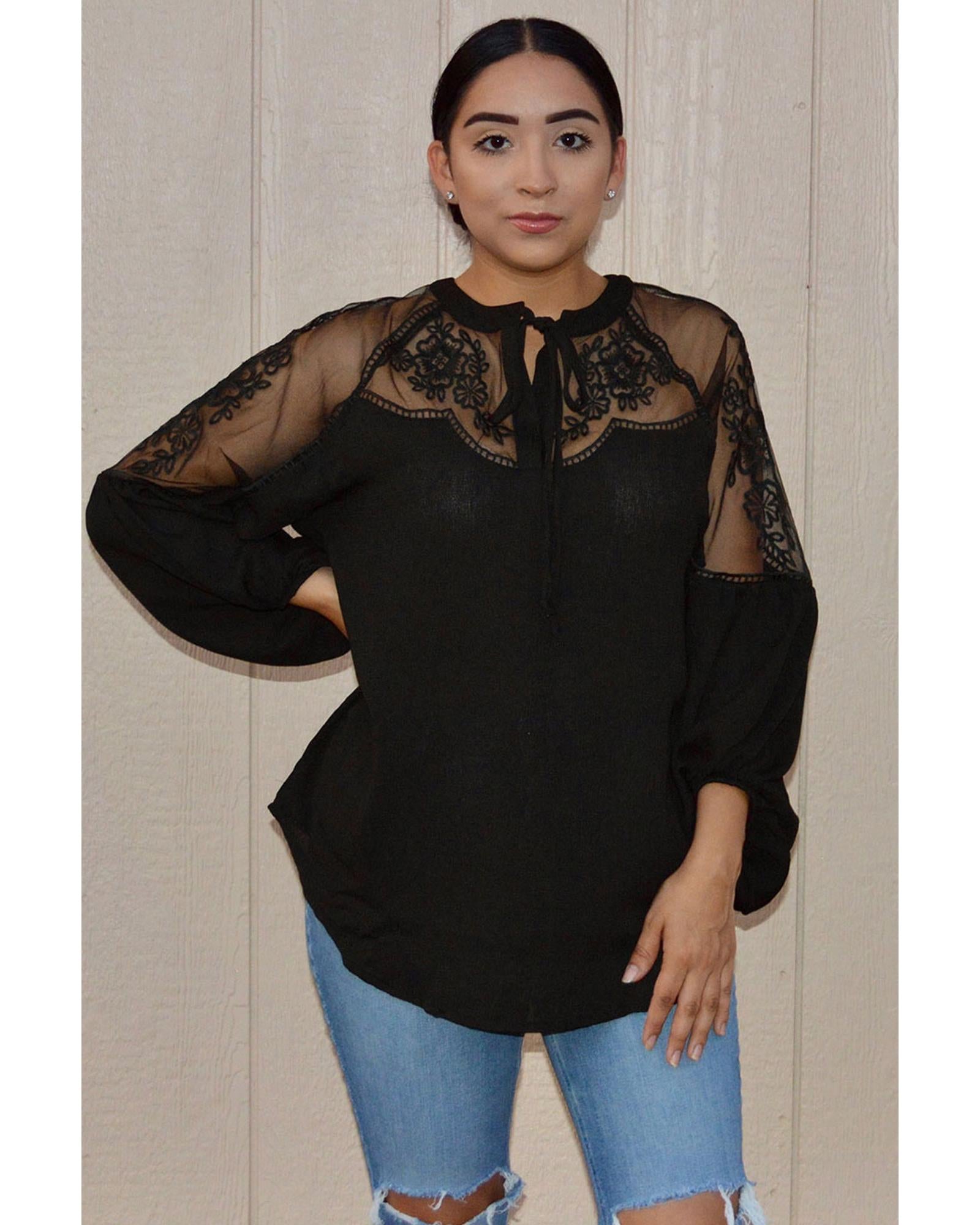 Azura Exchange Lace Blouse - L 7