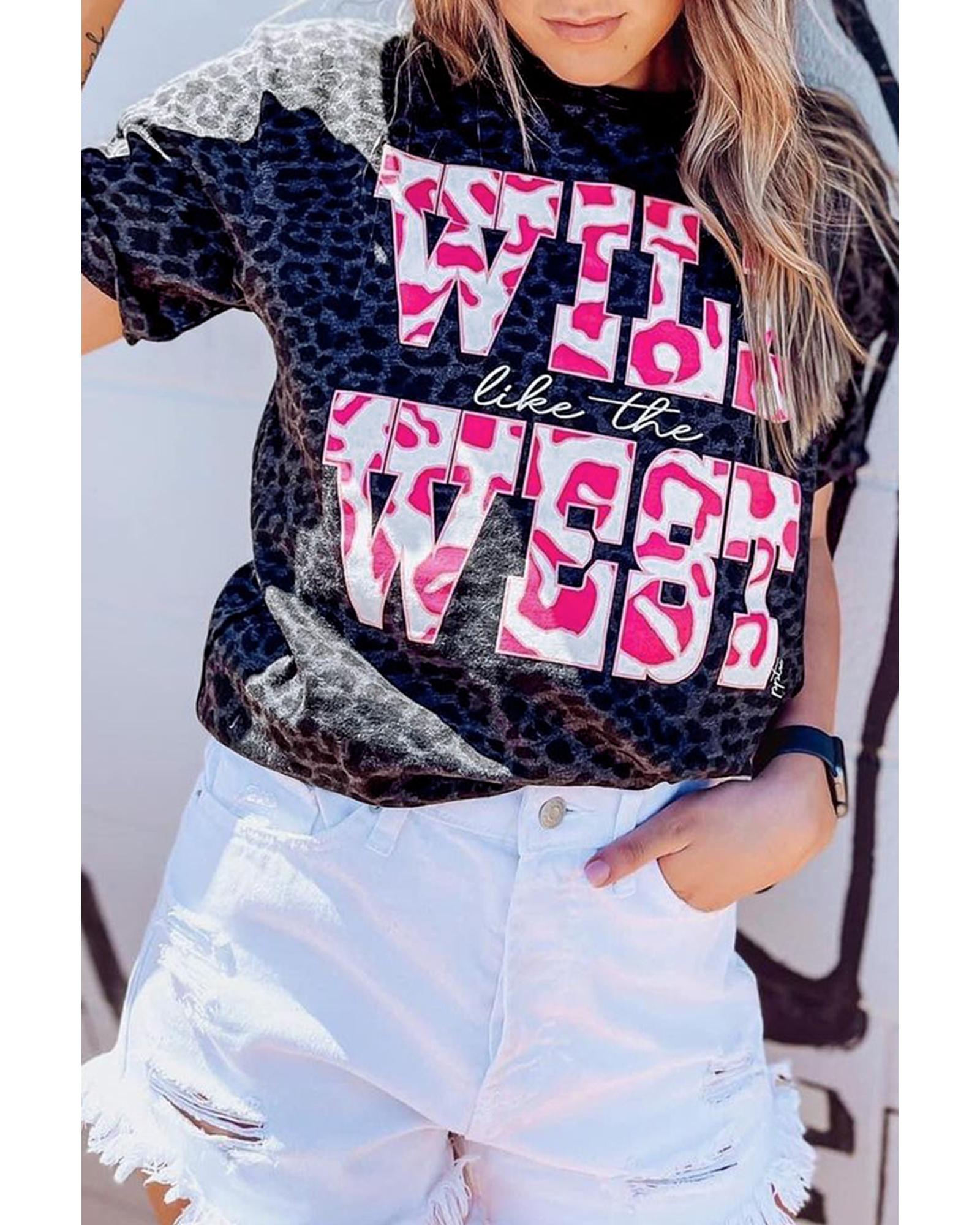 Azura Exchange Leopard Print Graphic Tee - S 3