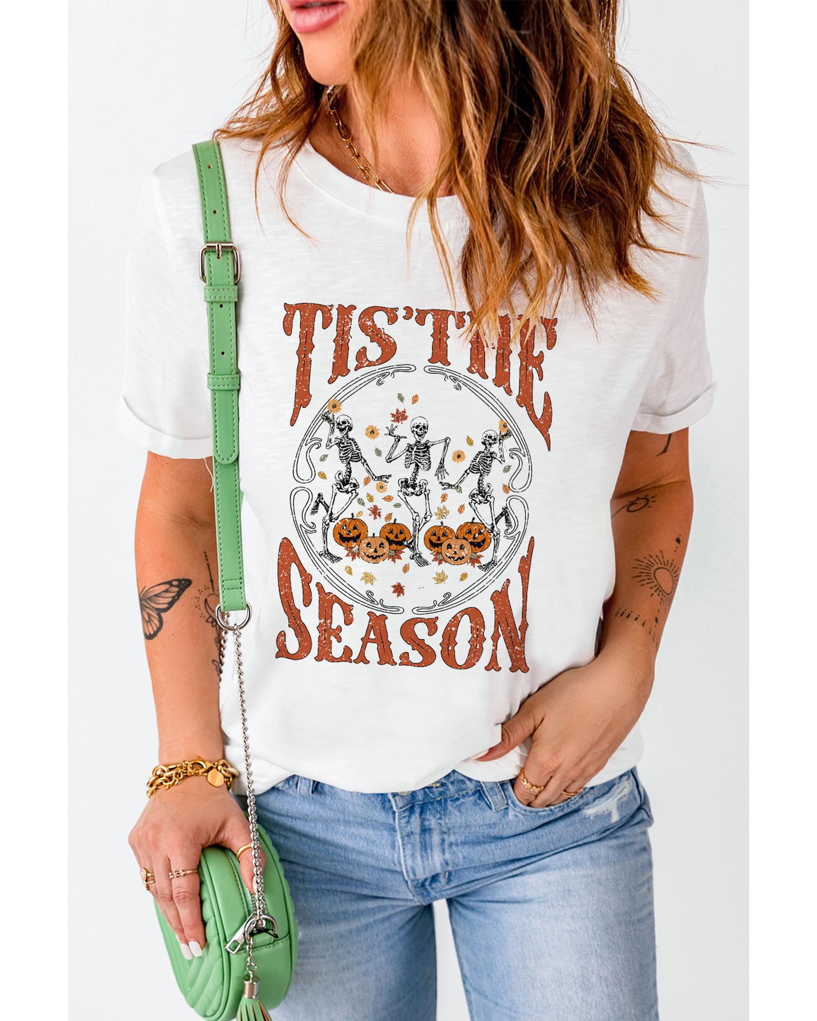 Azura Exchange Dancing Skeleton Graphic Tee - M