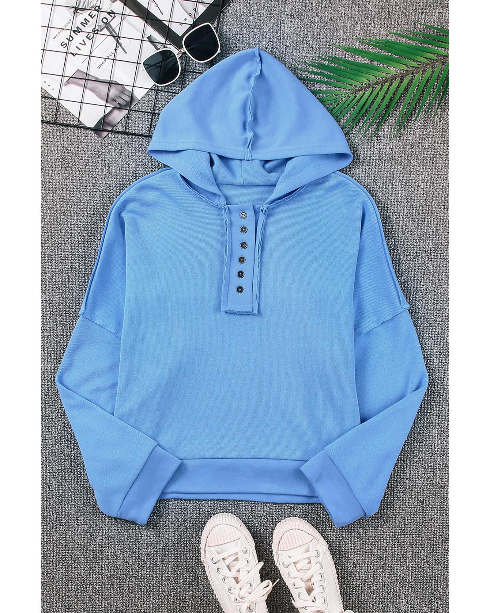 Azura Exchange Button Trim Hoodie - 2XL 8