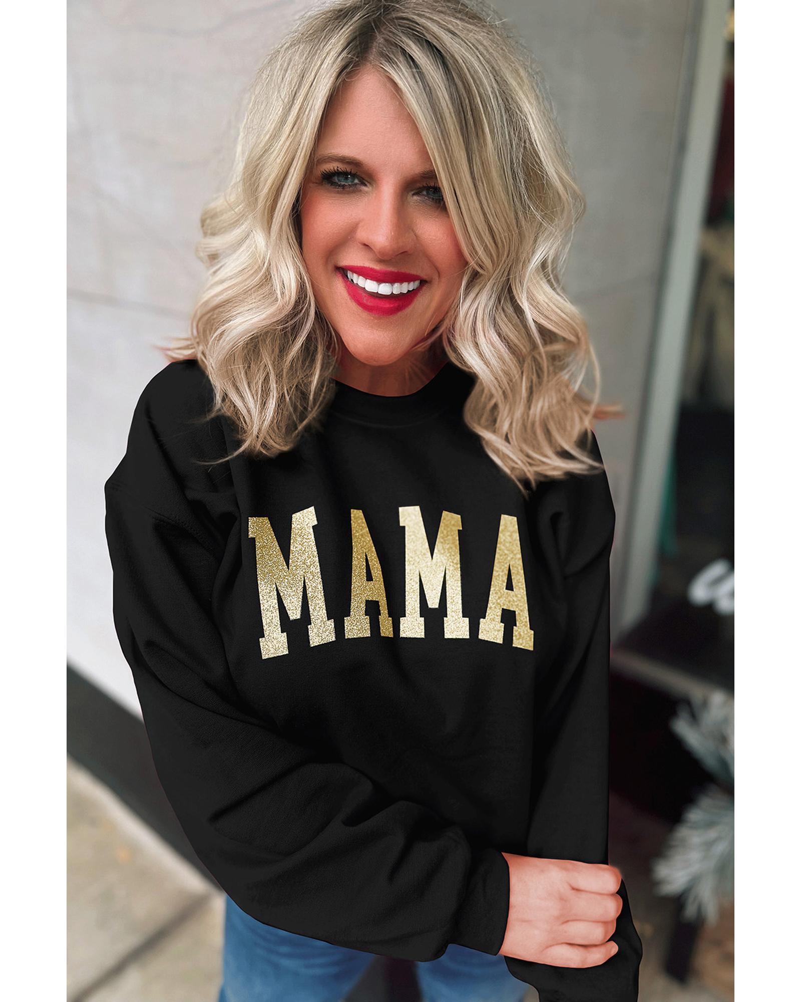 Azura Exchange MAMA Glitter Graphic Sweatshirt - S 6