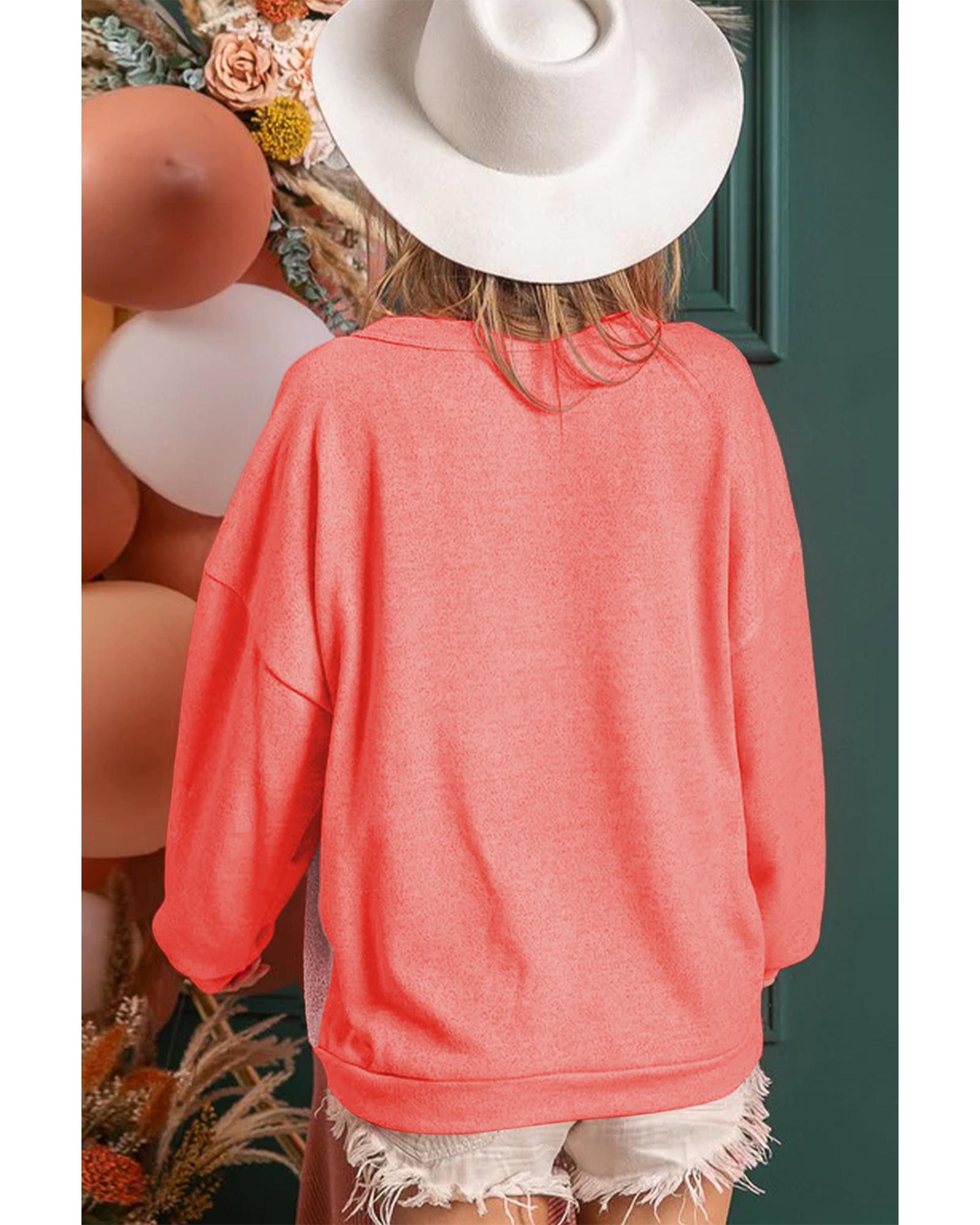 Contrast Patchwork Kangaroo Pocket Sweatshirt - XL