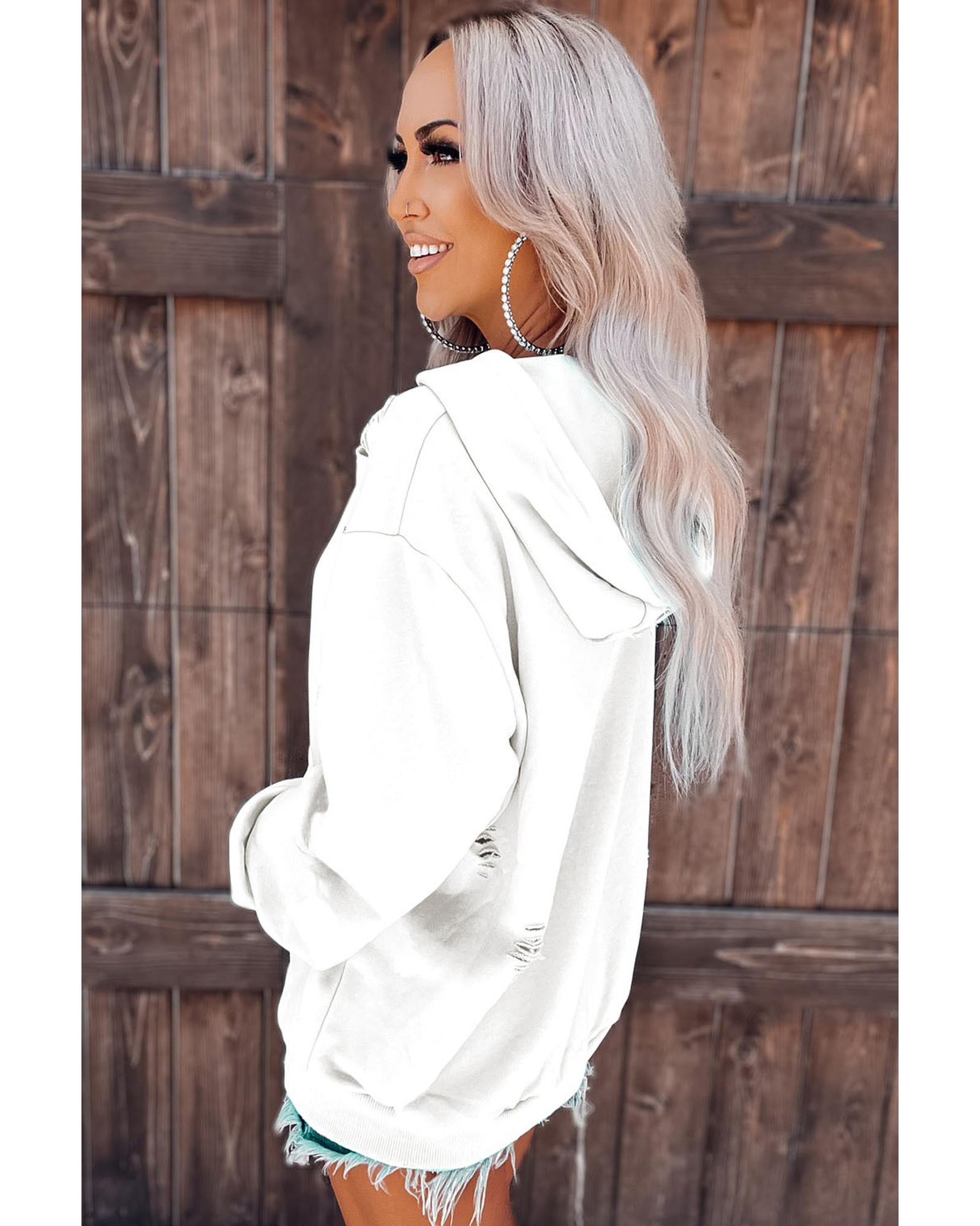 Azura Exchange Pumpkin Spice Distressed Hoodie - S 3