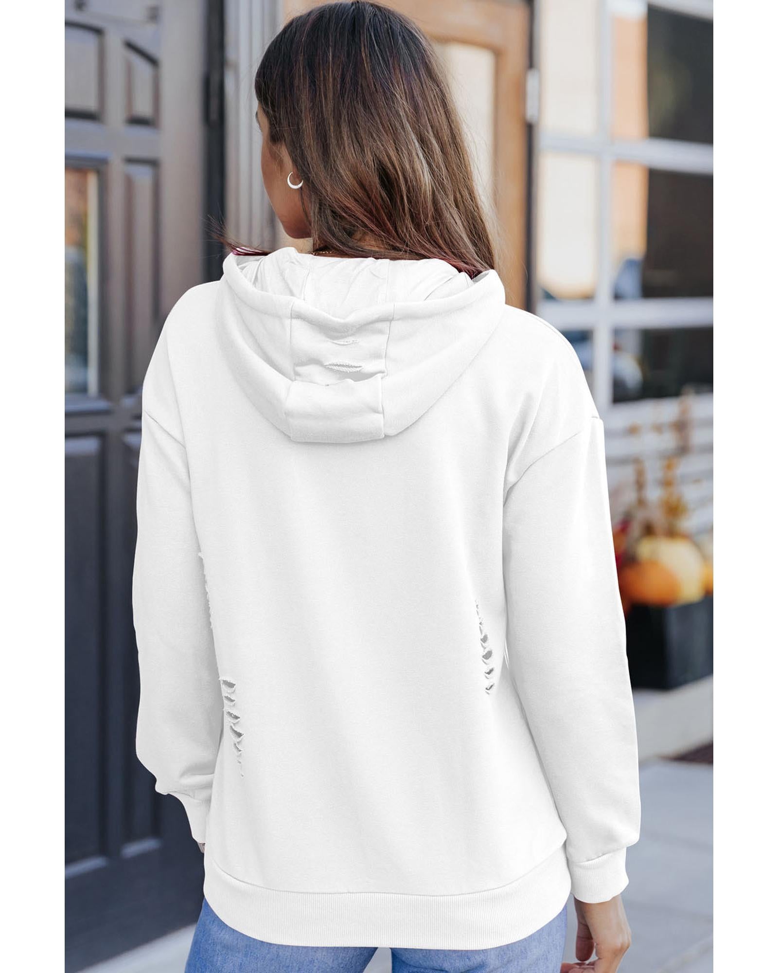 Azura Exchange Pumpkin Spice Distressed Hoodie - S 5