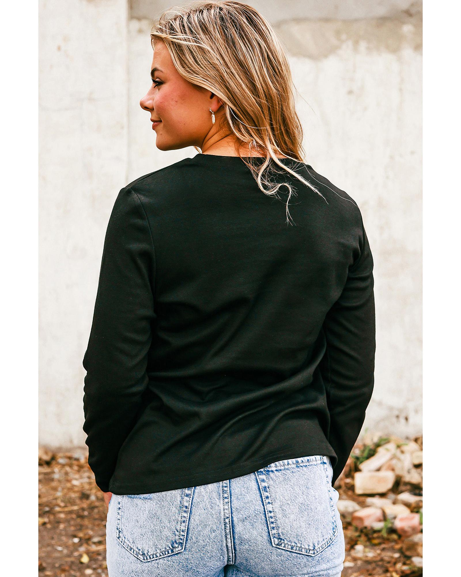 Black Halloween stay Spooky Graphic Sweatshirt - L 5