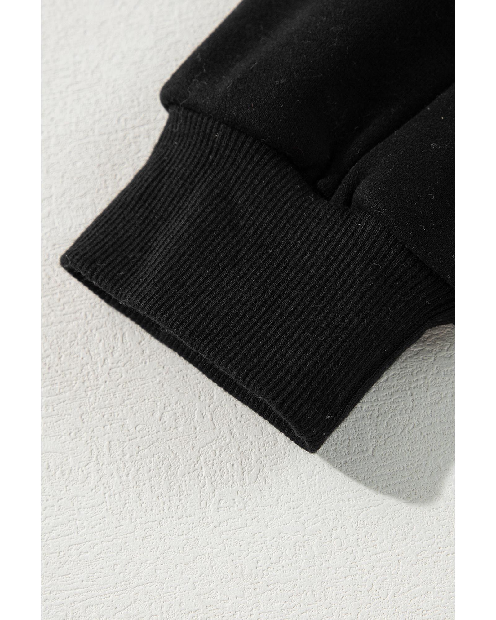 Gray Two Tone Patchwork Drop Shoulder Pullover Sweatshirt - M