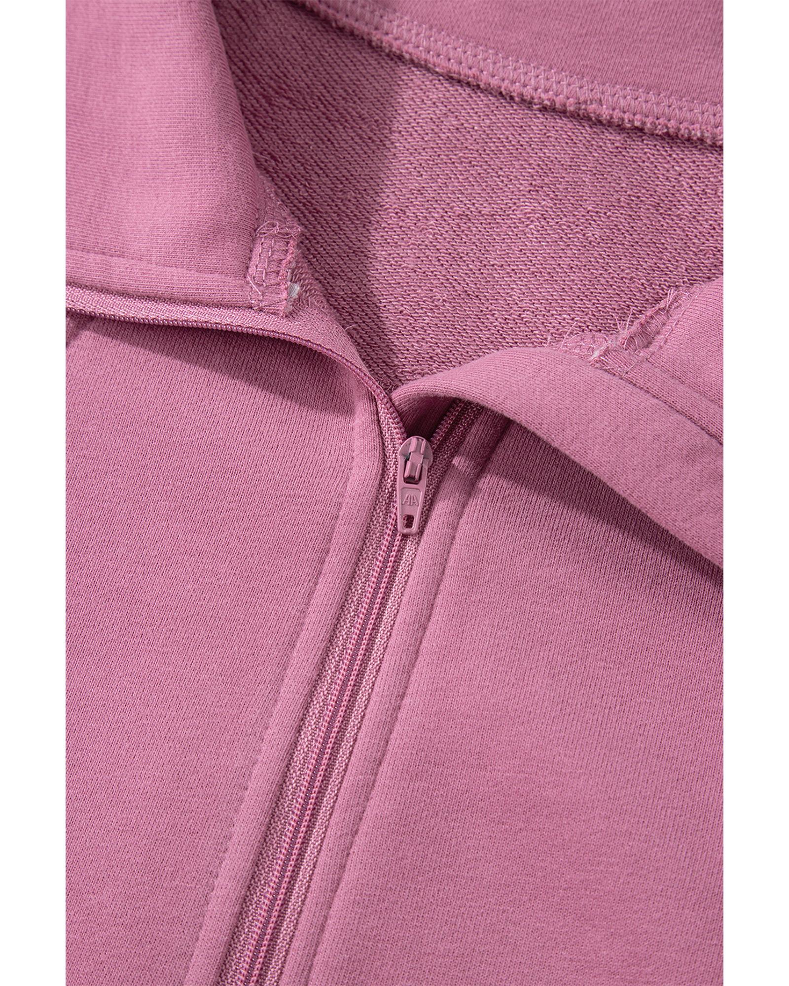 Valerian Quarter Zip Stand Neck Kangaroo Pocket Sweatshirt - XL 7