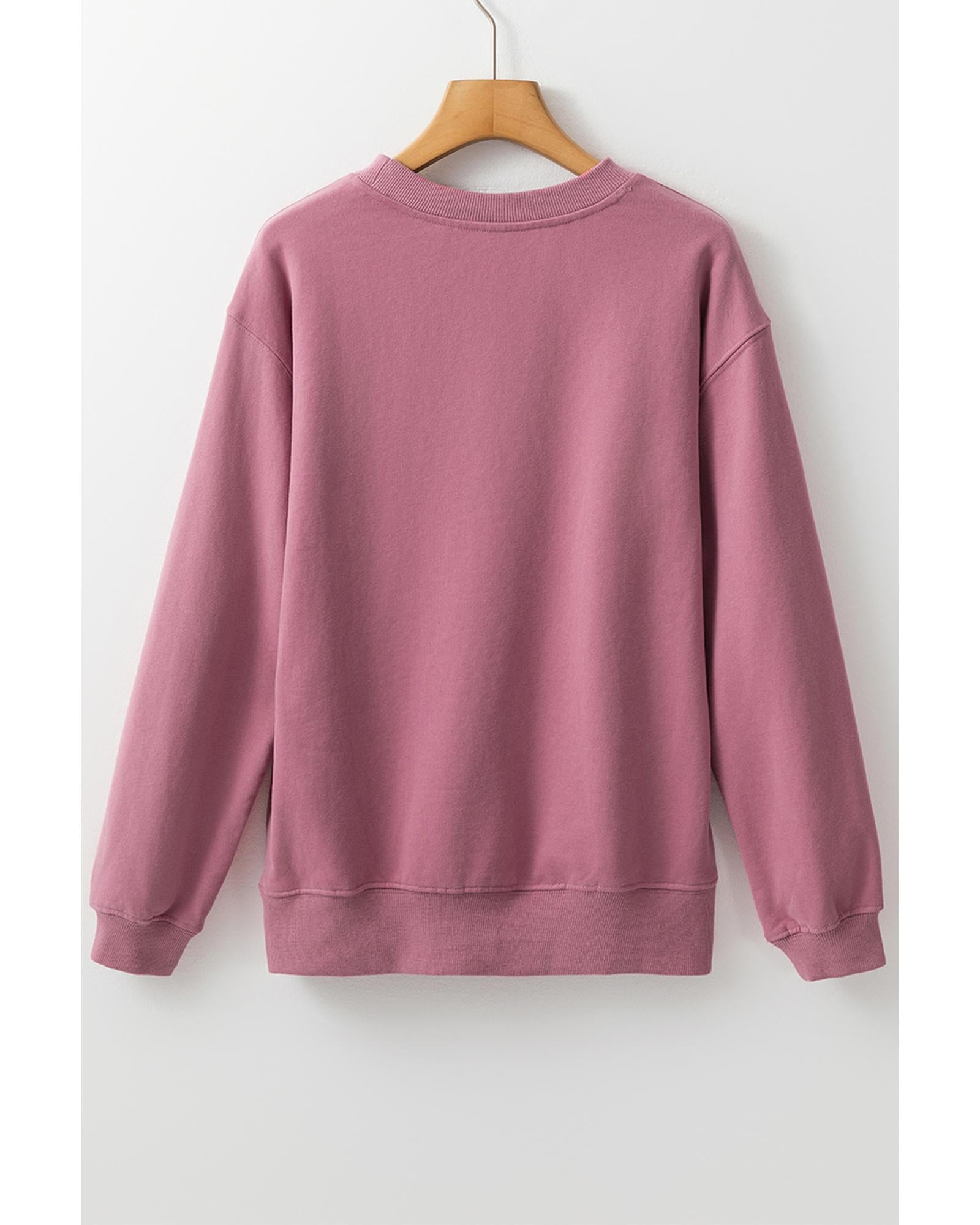 Valerian Plain Drop Shoulder Crewneck Pullover Sweatshirt - M 7