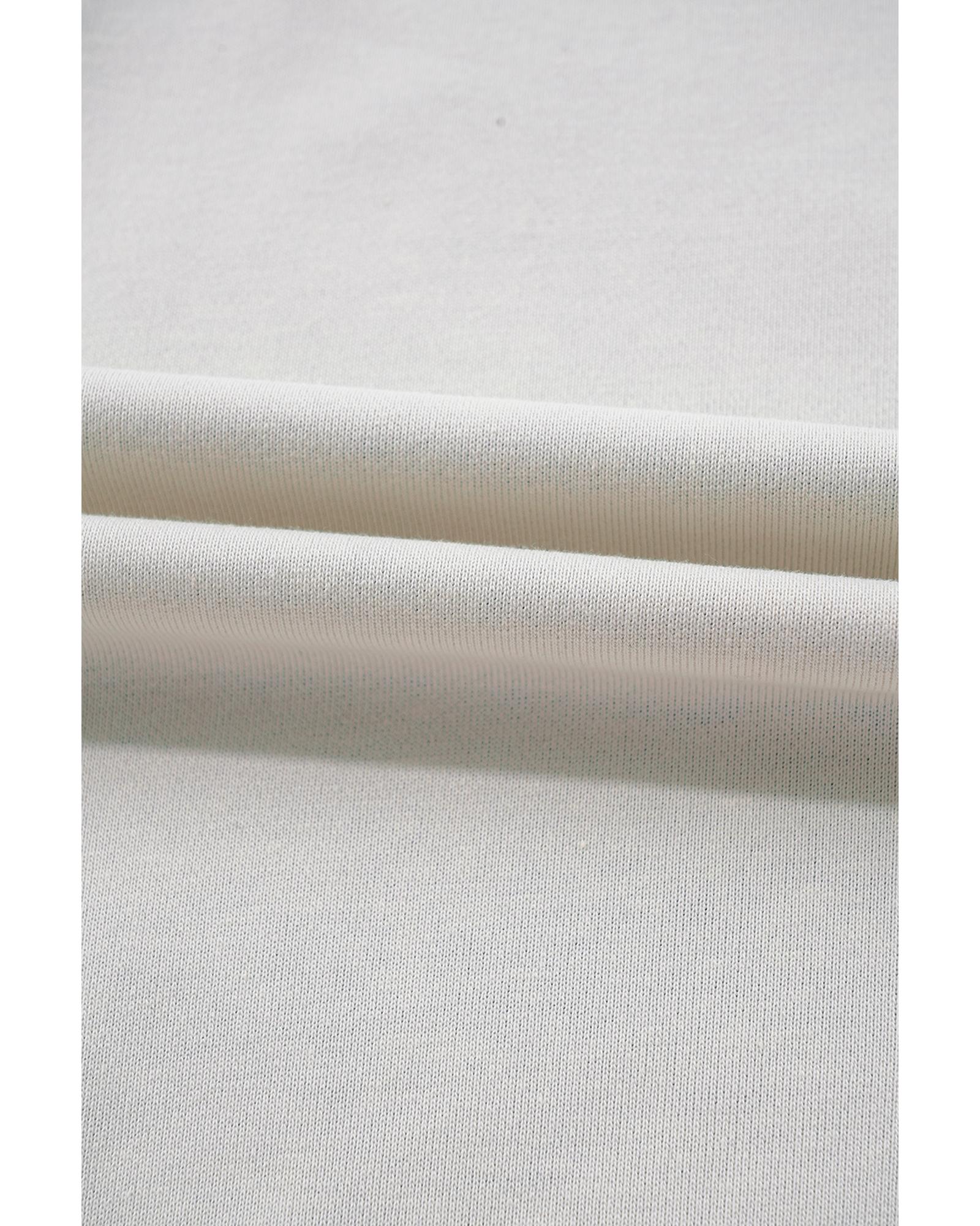 Sky Blue Ribbed Detail Color Block Sleeve Baggy Sweatshirt - M 5