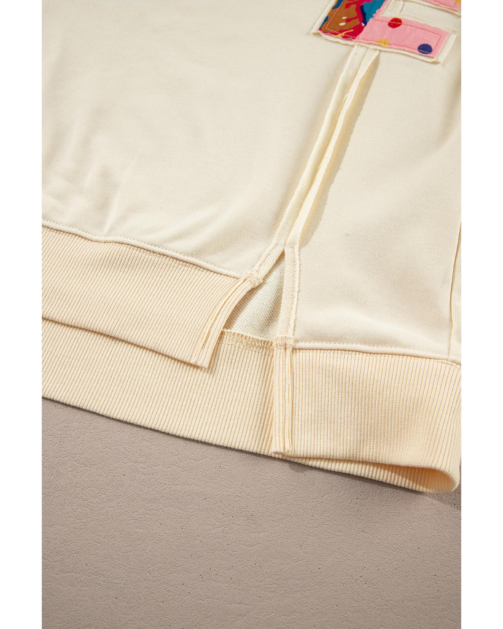 Apricot LOVE PATCH Graphic Oversized Sweatshirt - XL 6