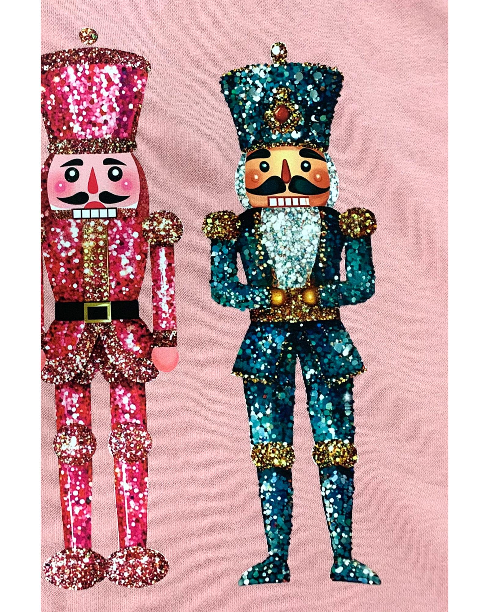 Pink Shimmer Nutcracker Graphic Christmas Pullover Sweatshirt - XL 7