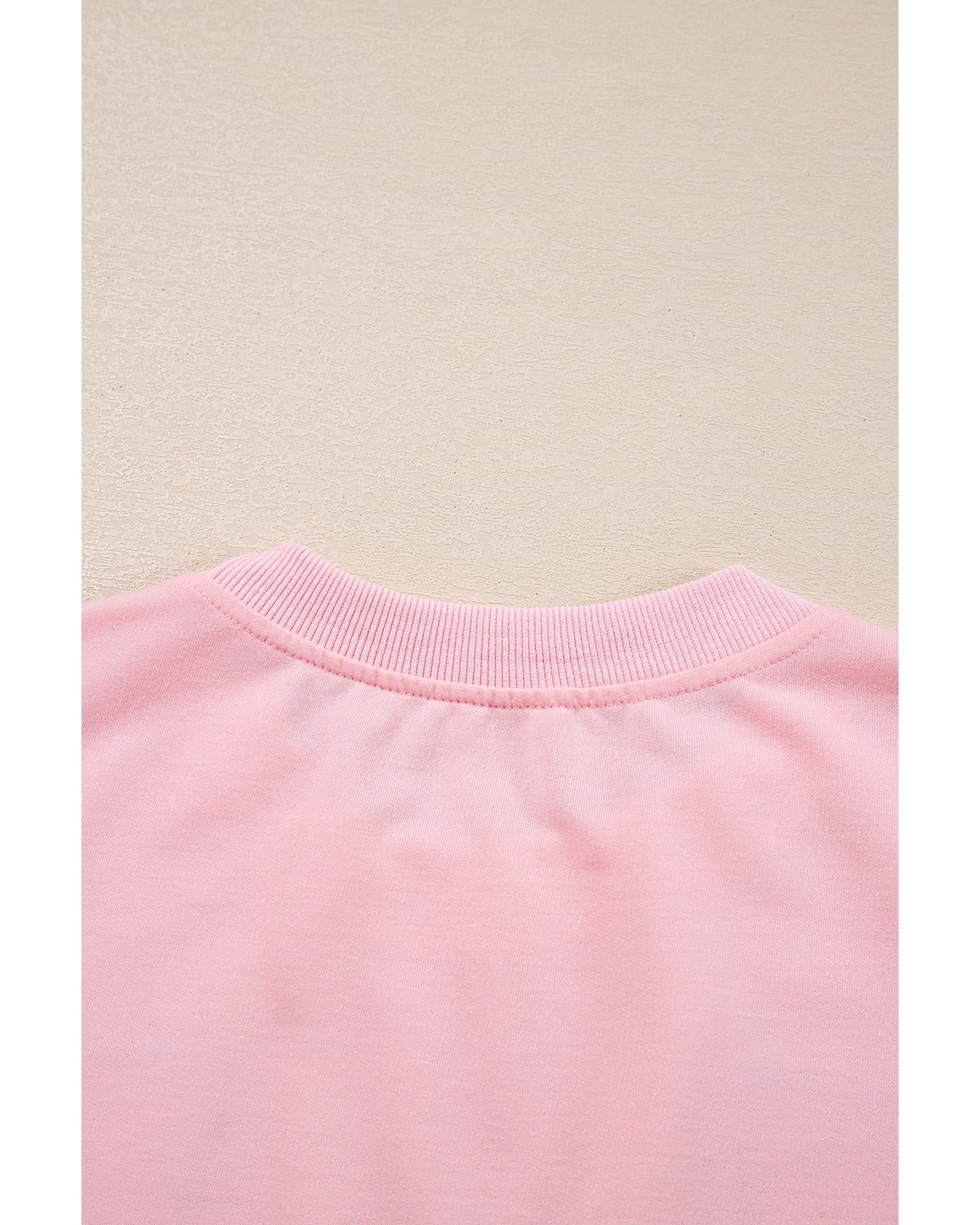 Pink Nutcracker Christmas Crew Neck Sweatshirt - L 6