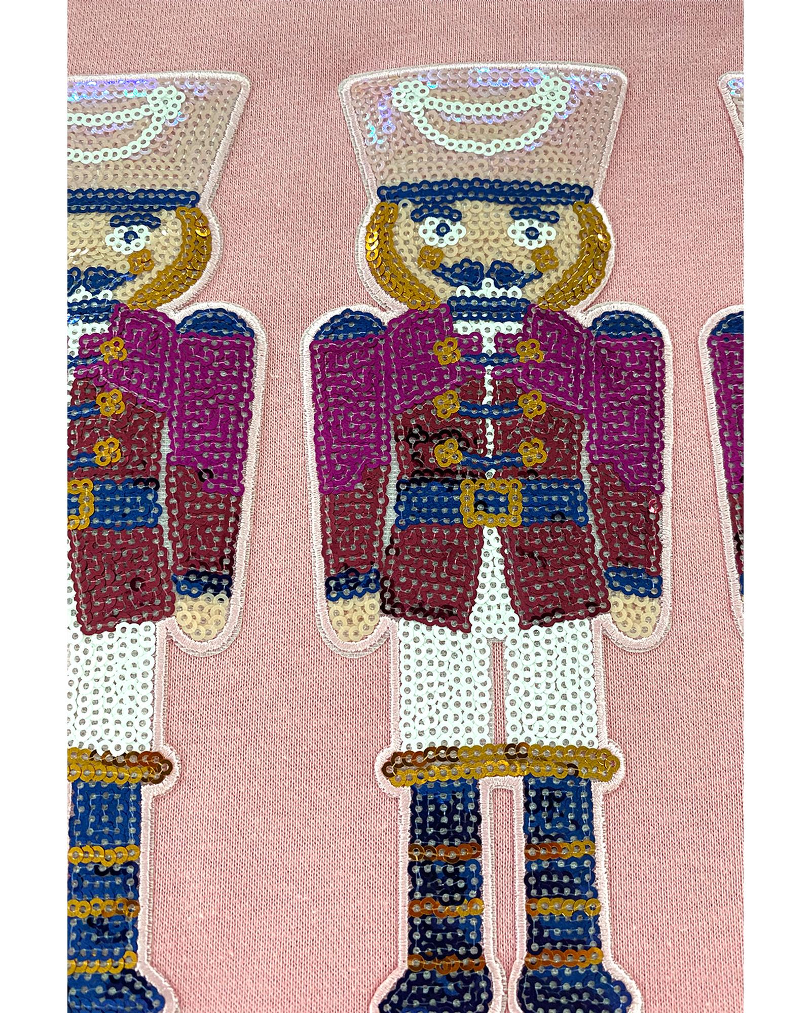Pink Christmas Nutcracker Graphic Pullover Sweatshirt - 2XL 7