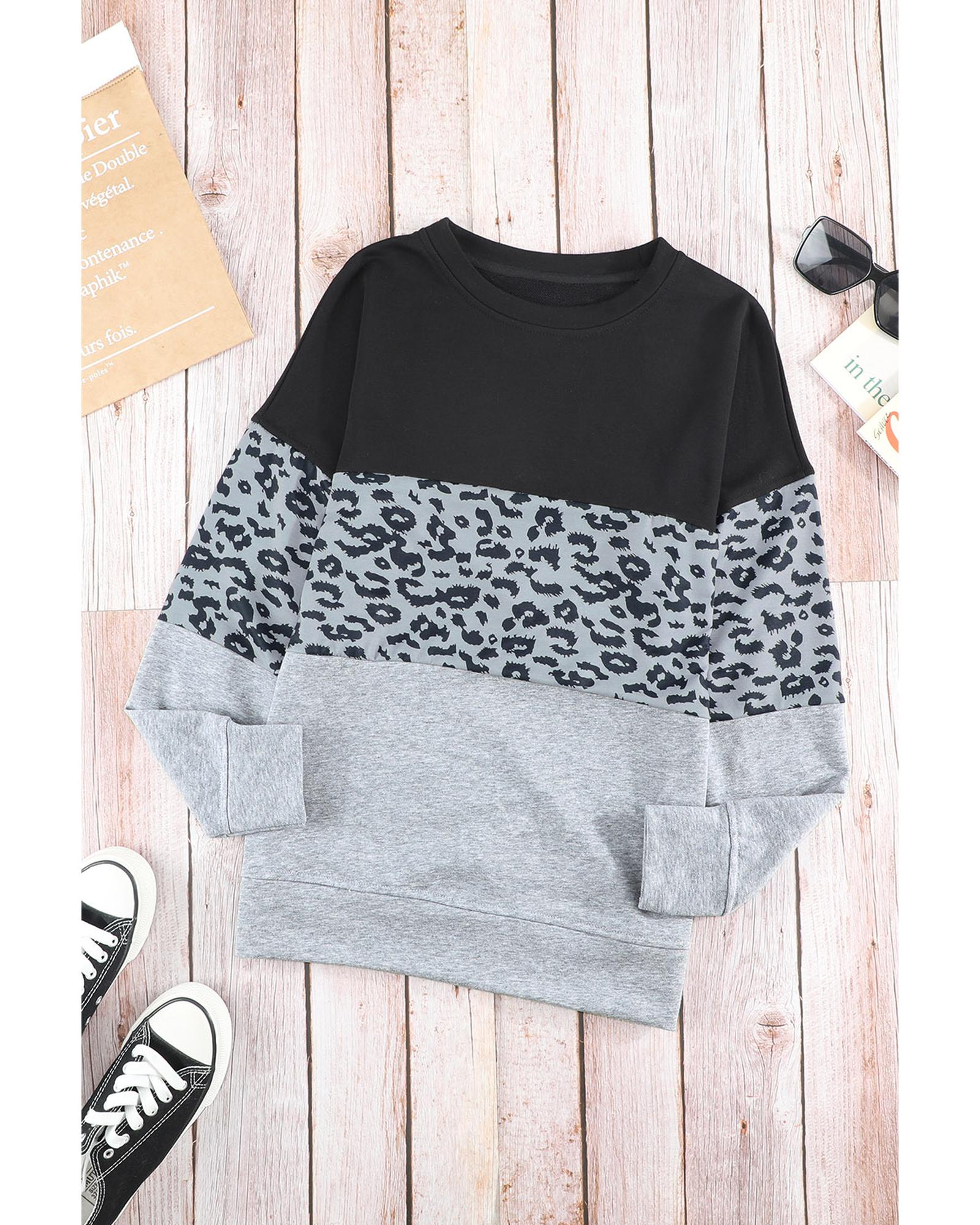 Azura Exchange Contrast Stitching Colorblock Sweatshirt - 2XL 7