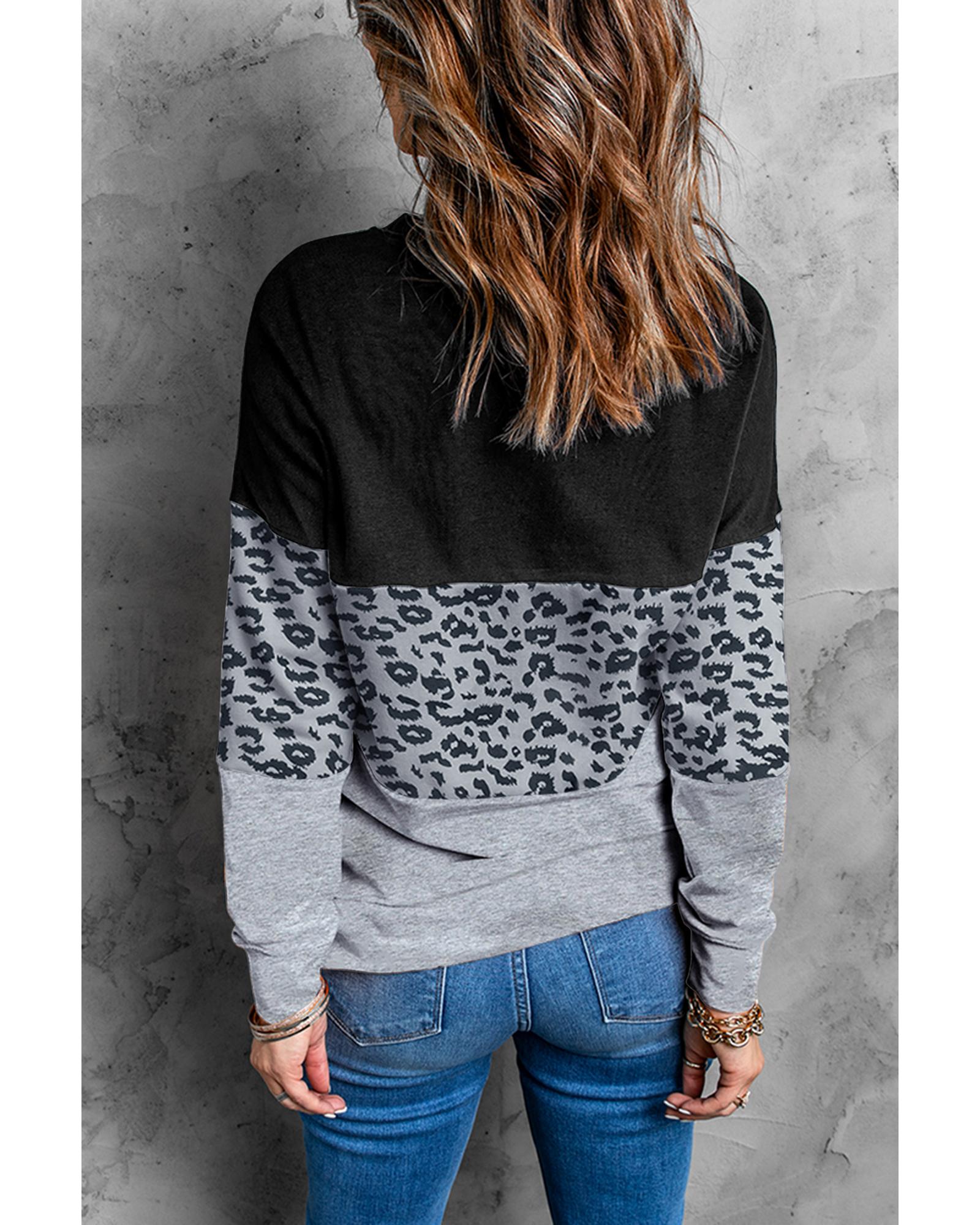 Azura Exchange Contrast Stitching Colorblock Sweatshirt - 2XL 8