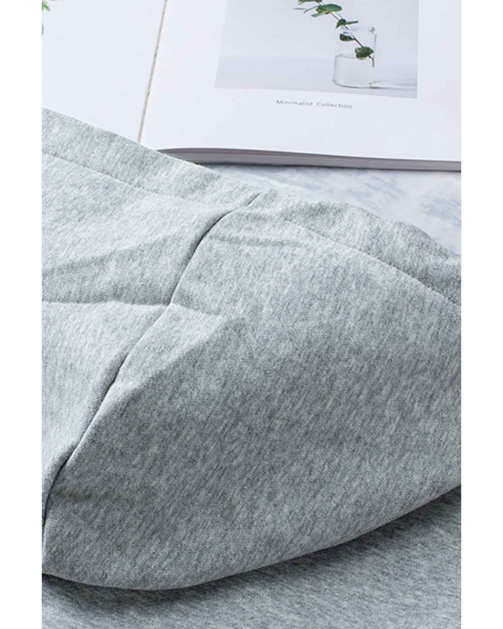 Azura Exchange Lace-up Grey Casual Hoodie - XL