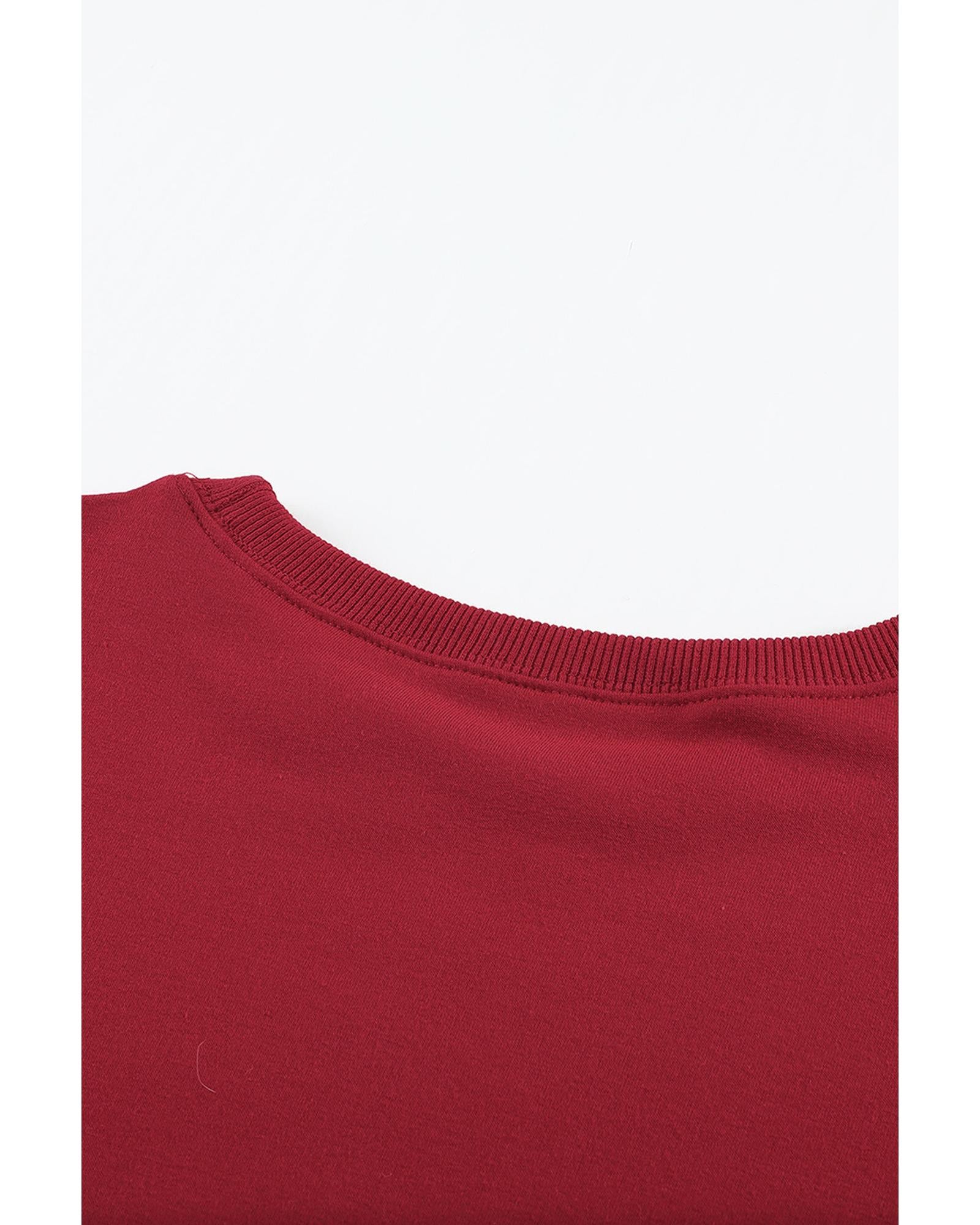 Azura Exchange Santa Baby Print Pullover Sweatshirt - S 5