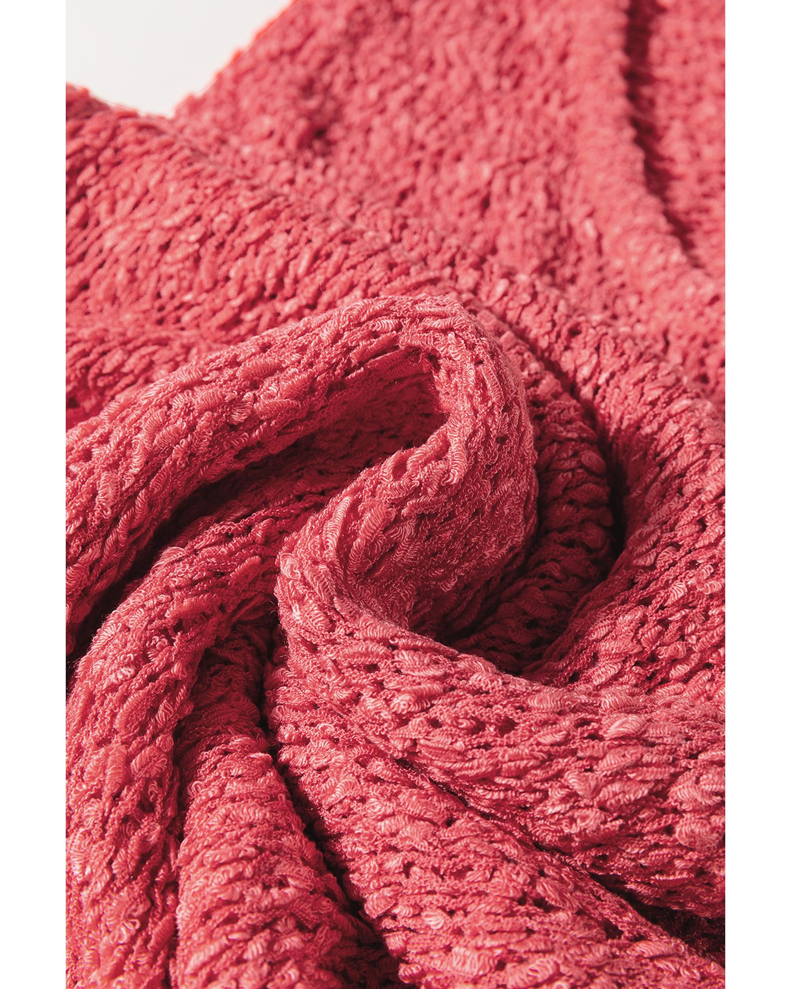 Flamingo Textured Knit U Neck Slim Fit Sweater Vest - XL 8