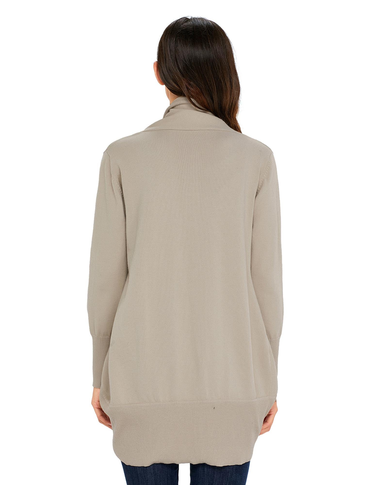 Azura Exchange Khaki Super Soft Long Sleeve Open Cardigan - M 5