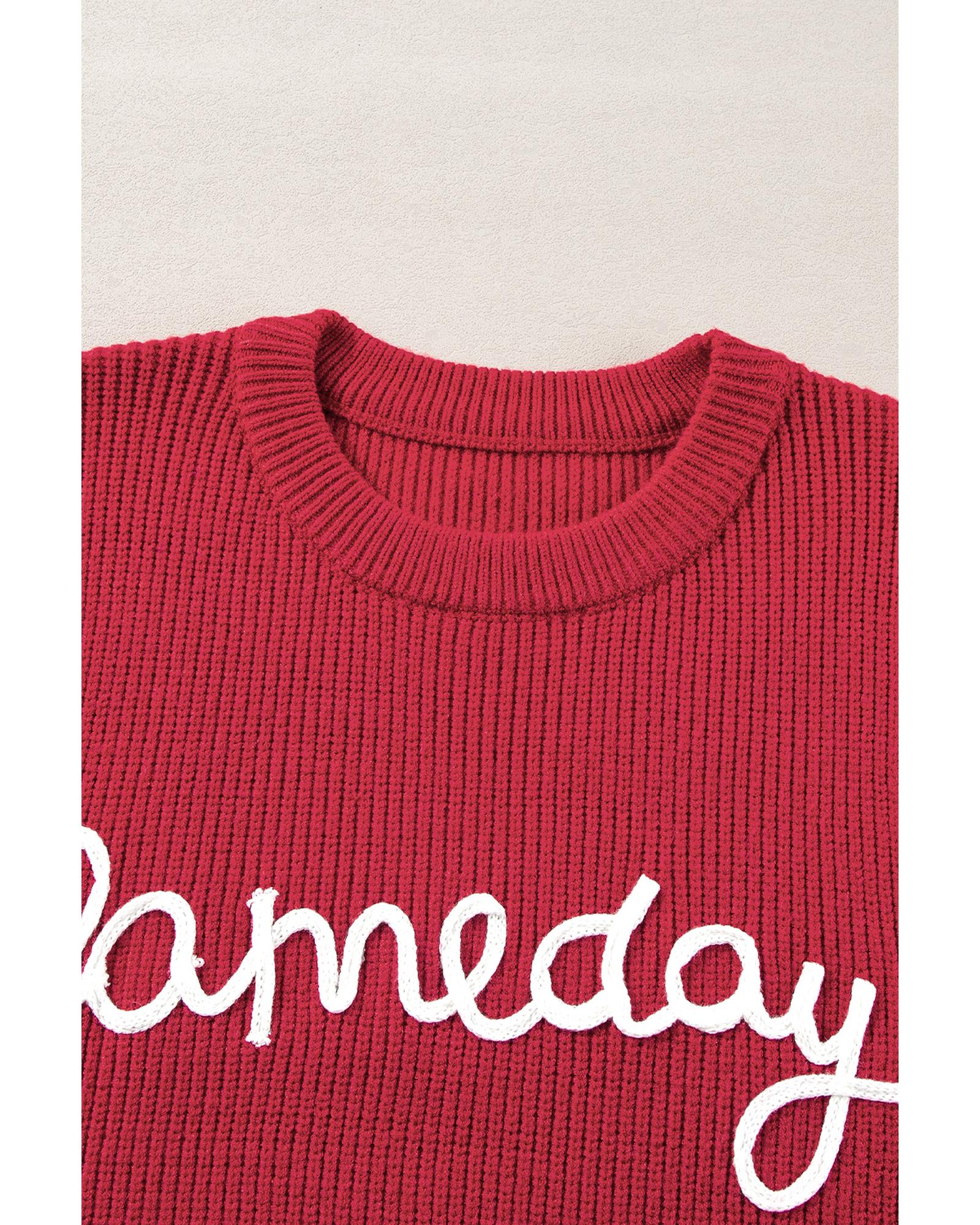 Racing Red Game Day Rugby Football Season Sweater Vest - 2XL 5