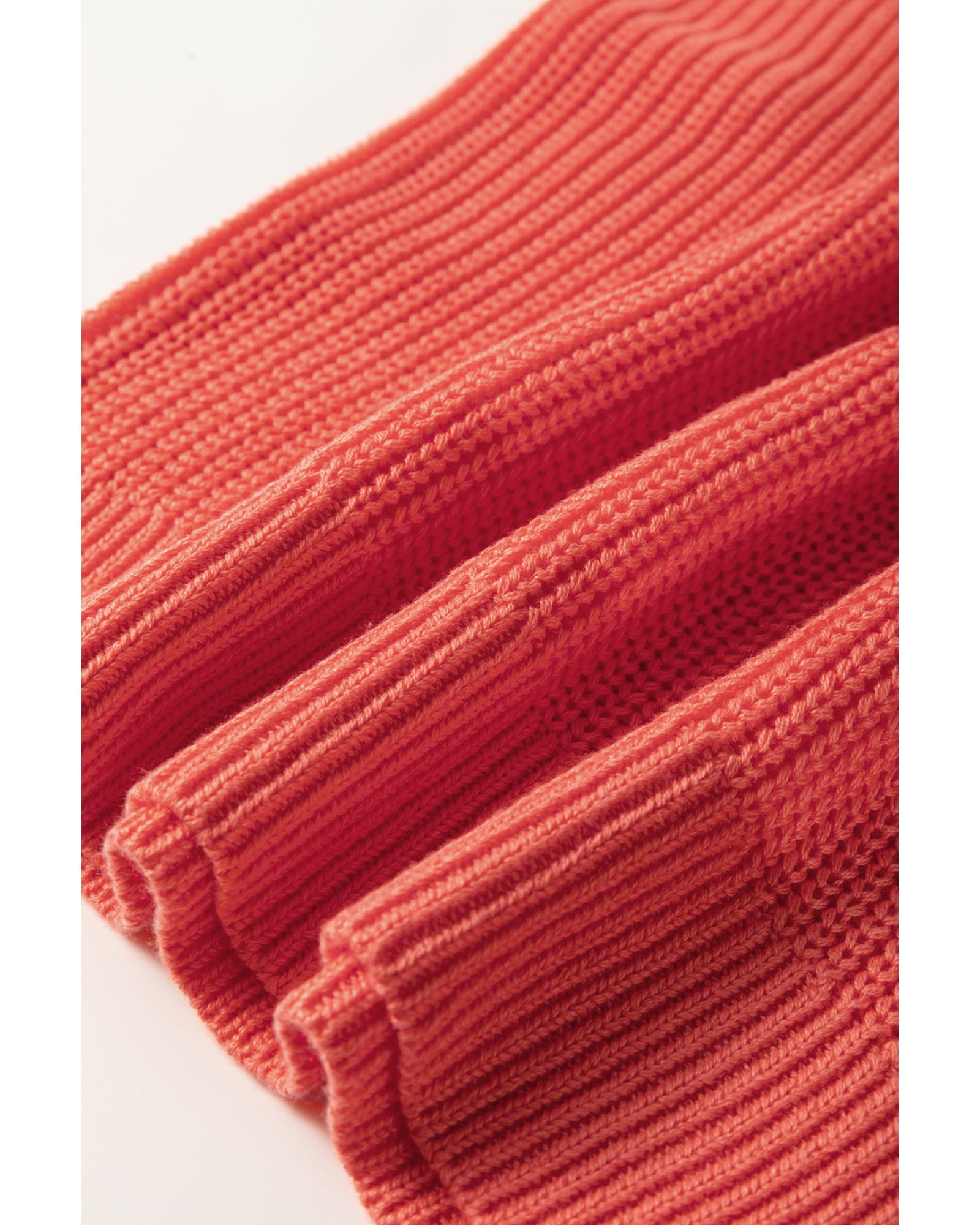 Flamingo Solid Textured Knitted Notch V Neck Sweater T Shirt - XL 8