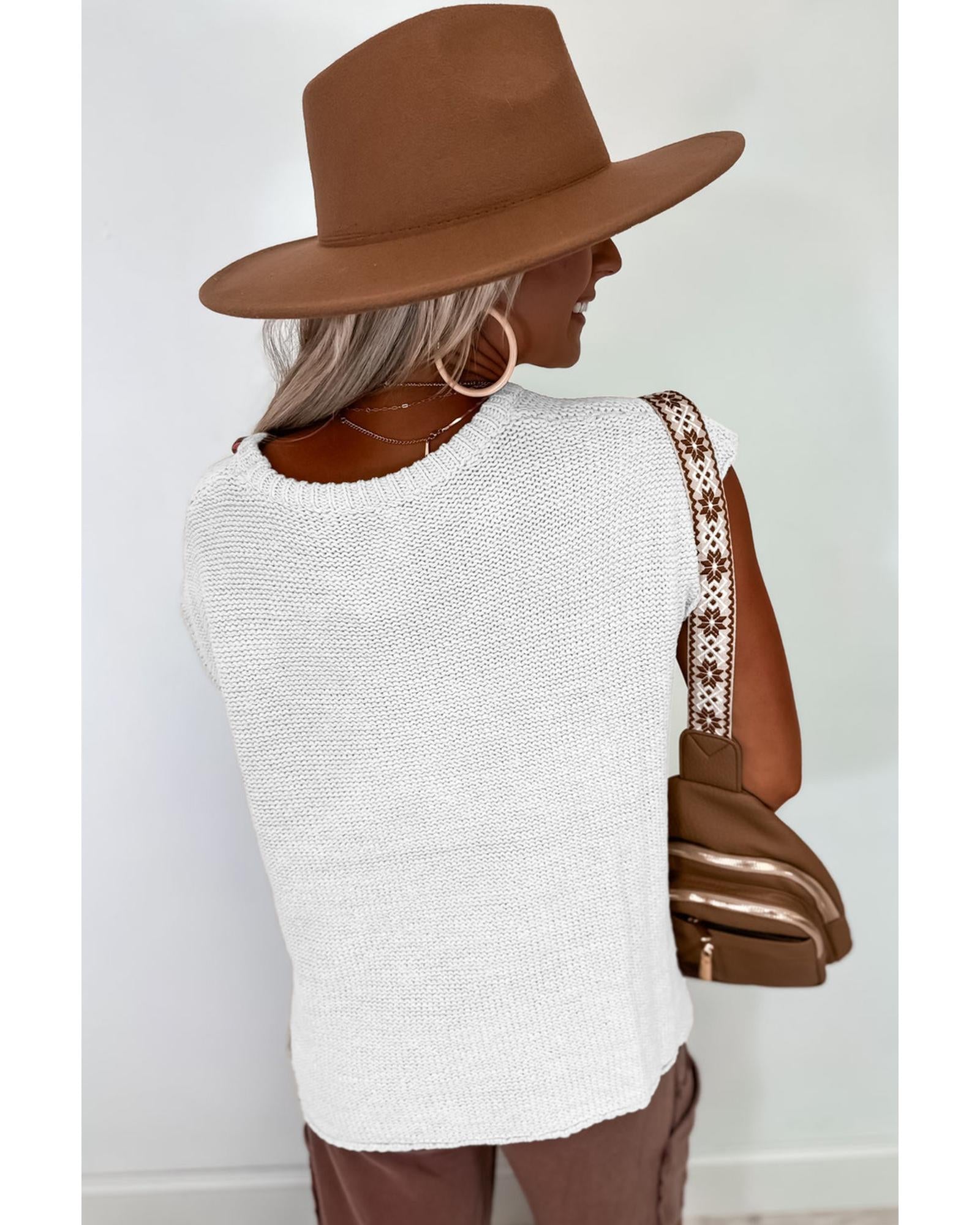 Jet Stream Solid Color Sweater Tee with Side Slits - XL 7
