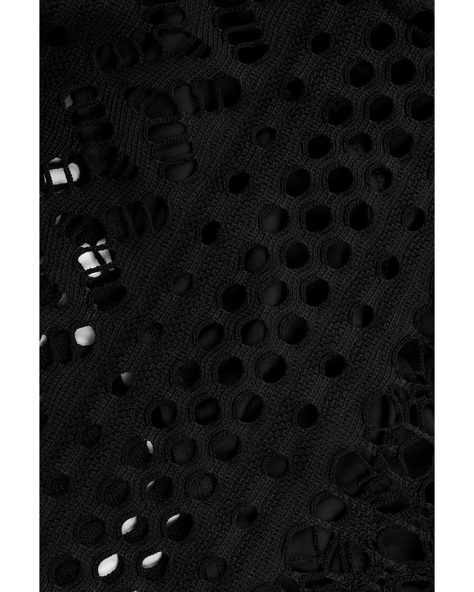 Black Lace Shorts Attached Swim Bottom - L 7