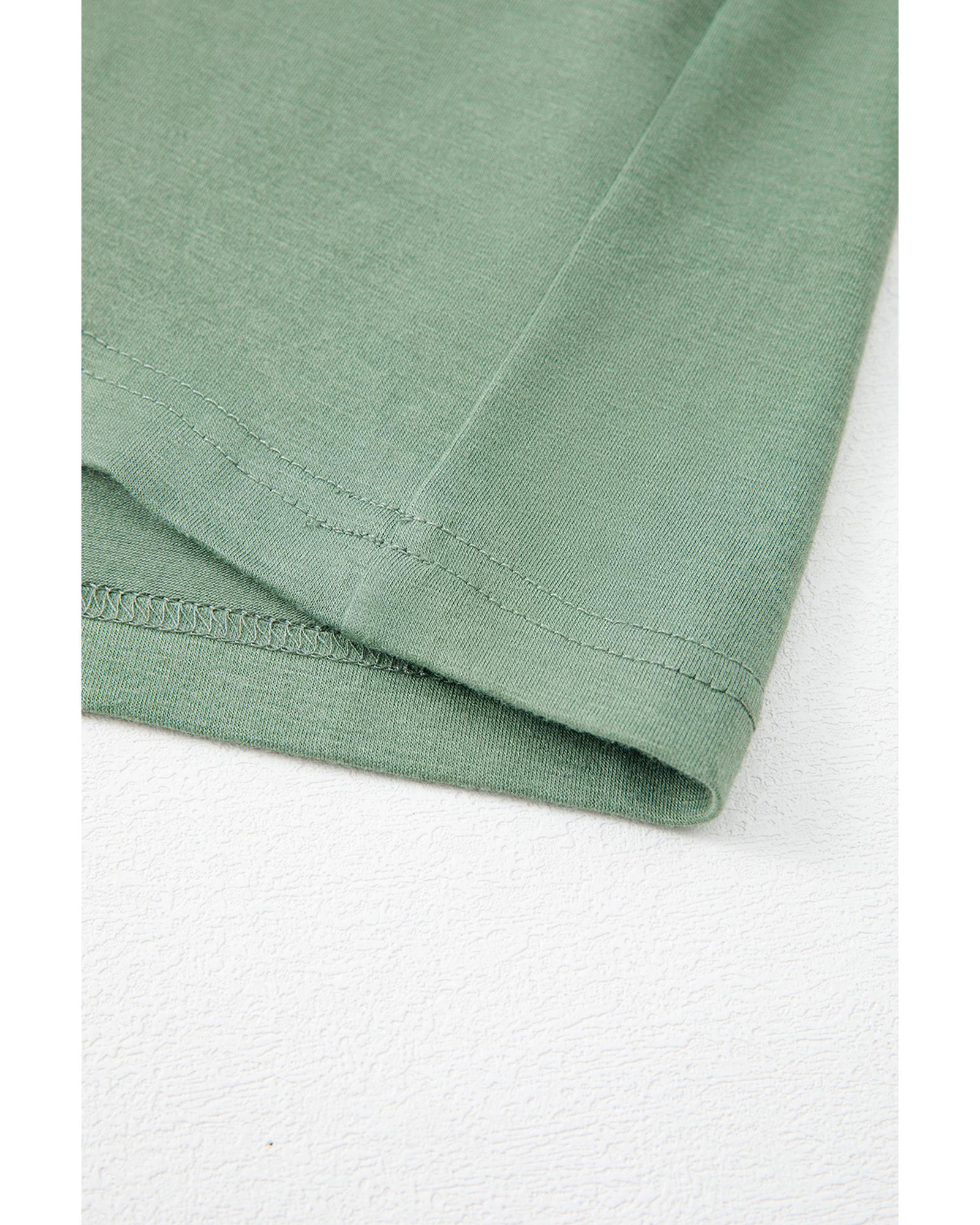 Grass Green Textured V Neck Flutter Sleeve Ruffled Maxi Dress - 2XL 7