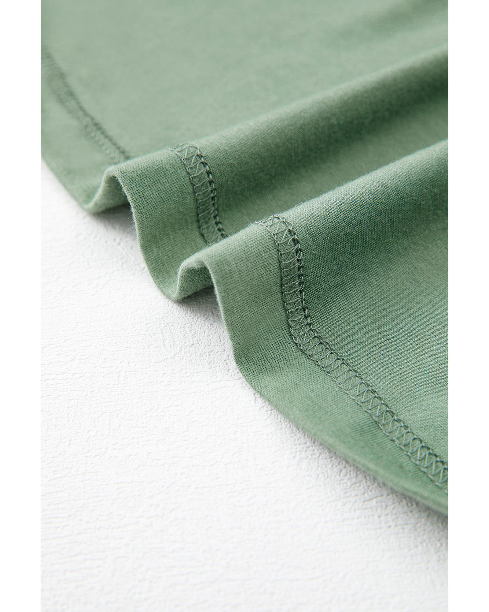 Grass Green Textured V Neck Flutter Sleeve Ruffled Maxi Dress - S 7