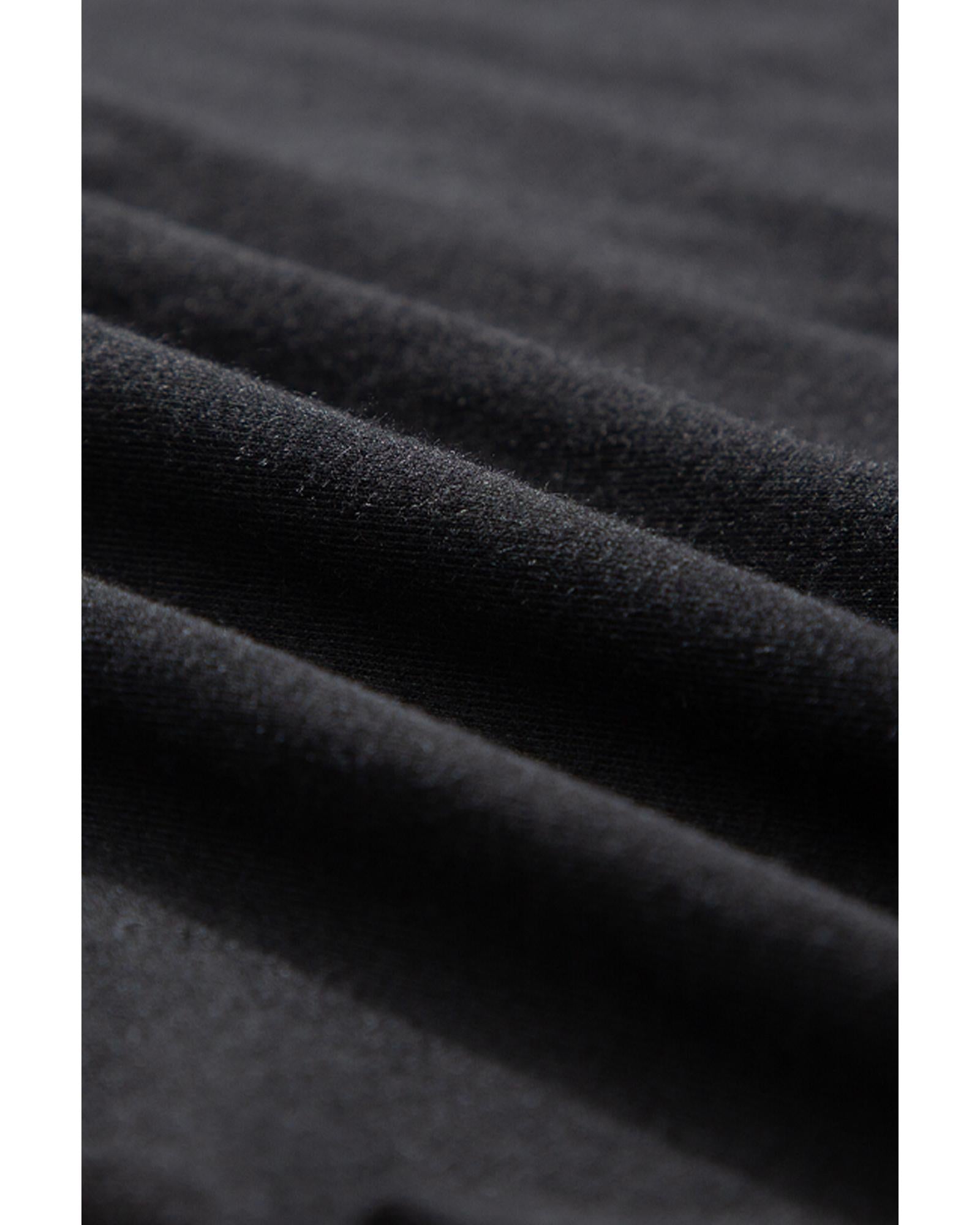 Black Short Sleeve Shirred High Waist V Neck Maxi Dress - XL 6