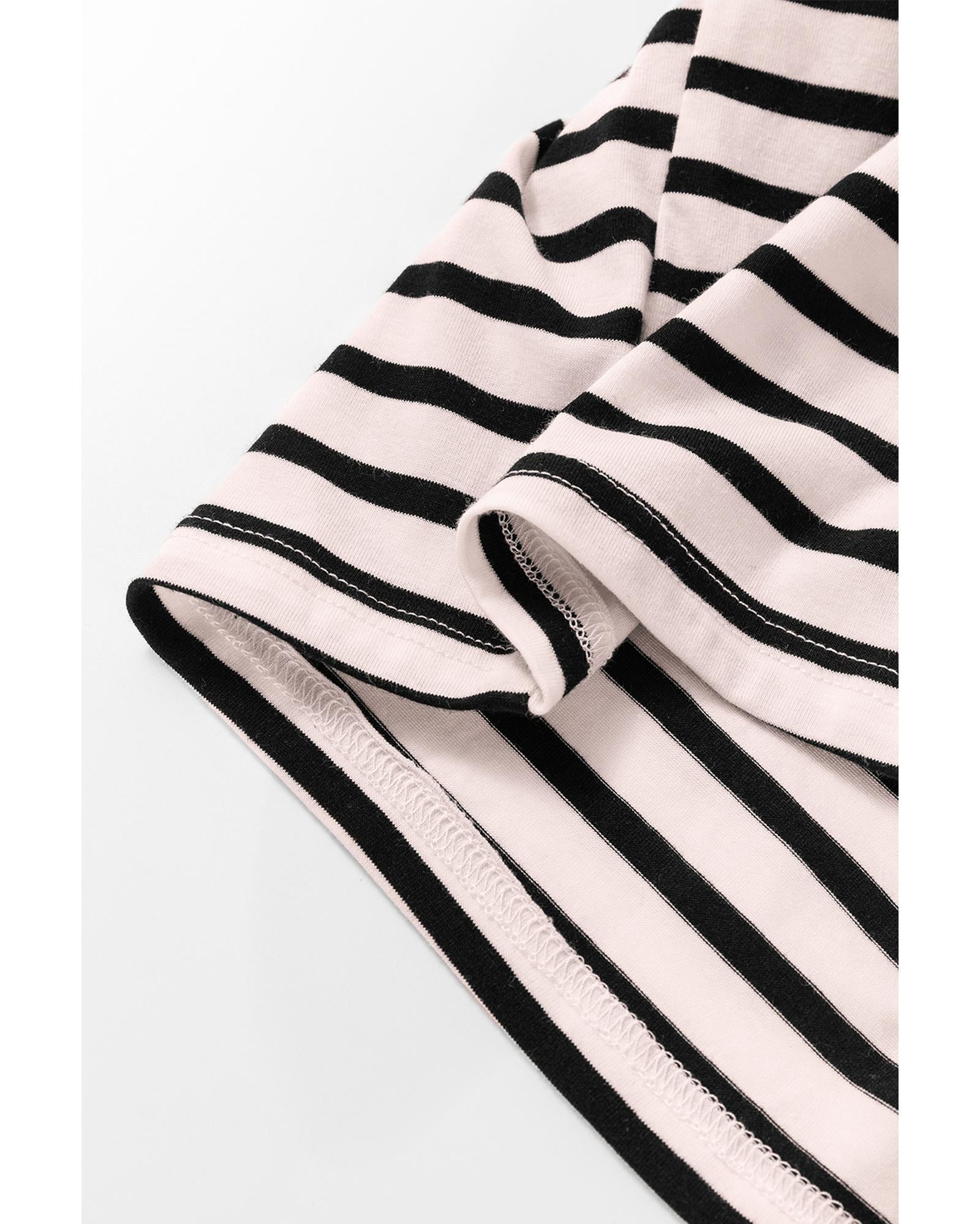 White Striped Print Sleeveless Buttoned Maxi Dress - L 7