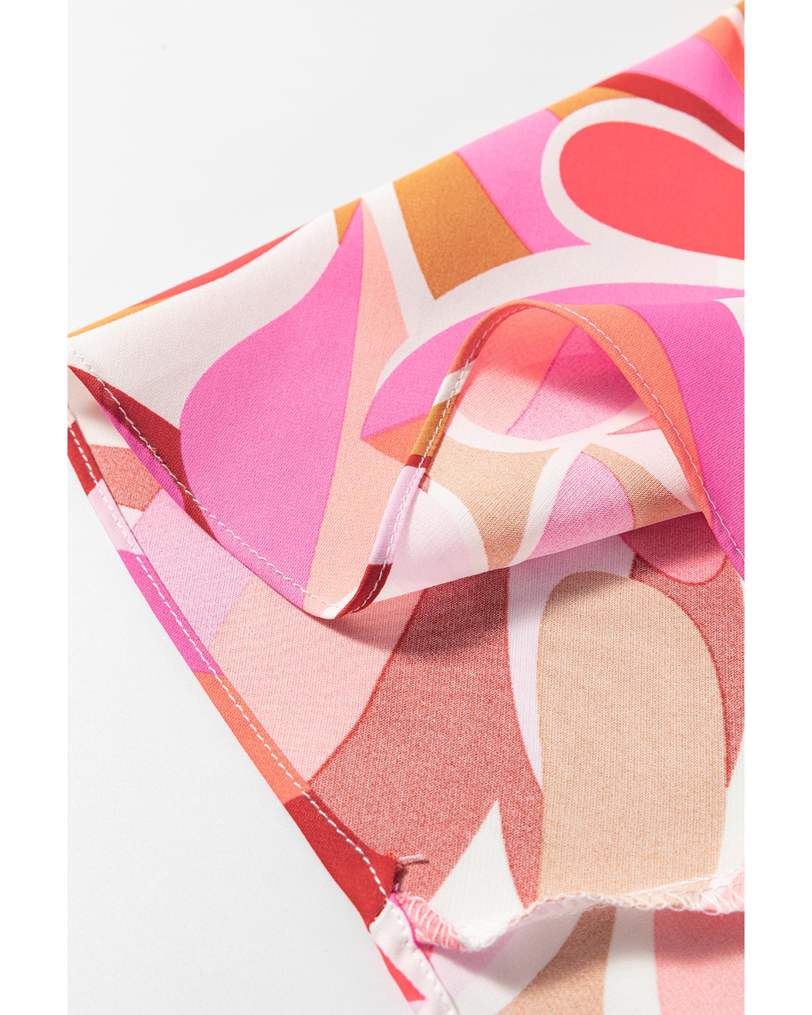 Rose Floral High Low Bandeau Vacay Dress - XL 6