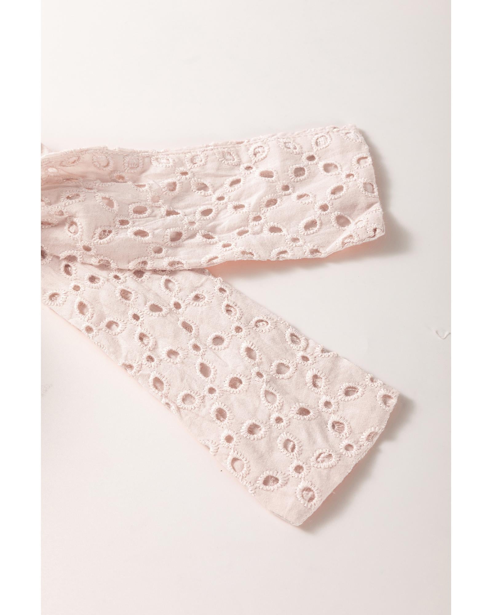 Delicacy Embroidered Eyelets Ruffled Hem Sleeveless Mini Dress - M 8