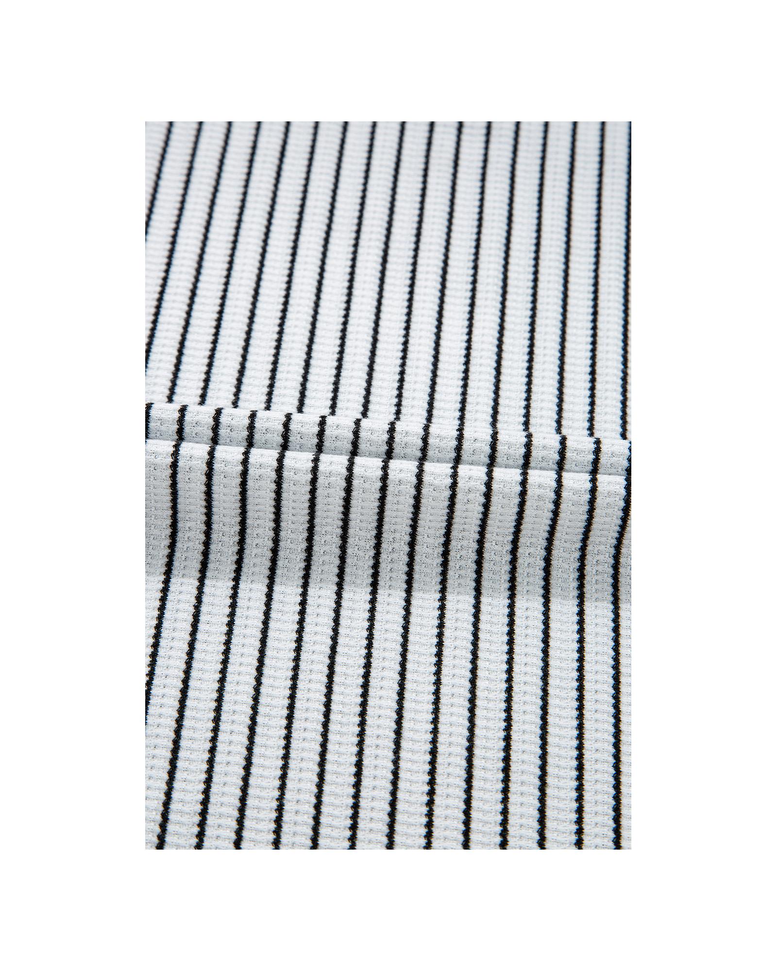 White Stripe Criss Cross Side Slits Slim Fit Sleeveless Midi Dress - XL