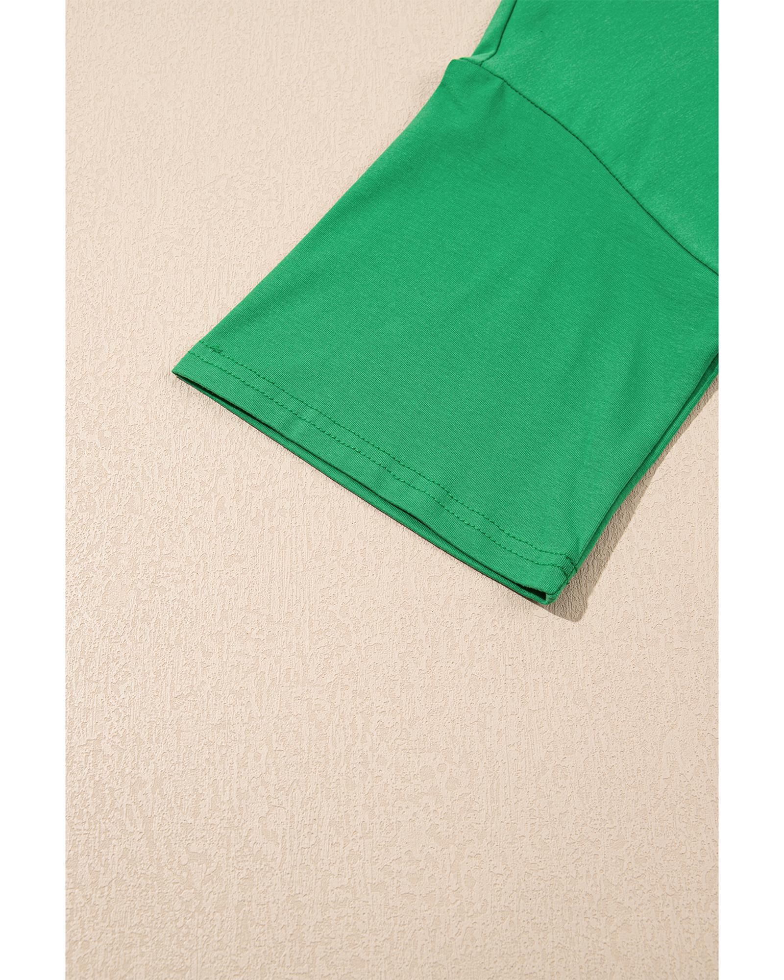 Bright Green Rhinestone Lucky Poker Cards Oversized T Shirt Mini Dress - XL 6