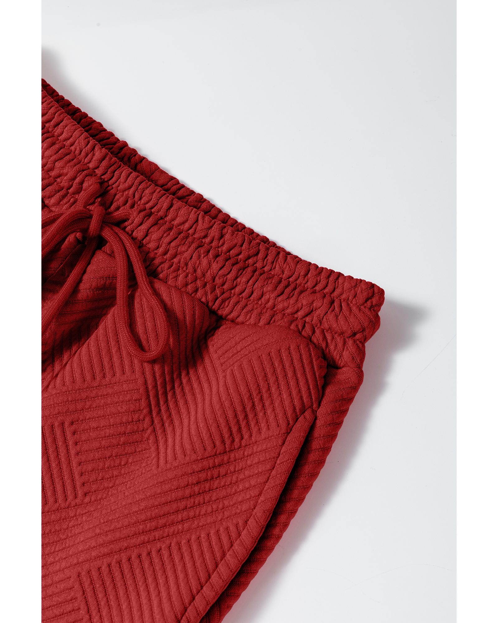 Red Dahlia Ultra Loose Textured 2pcs Slouchy Outfit - XL 6