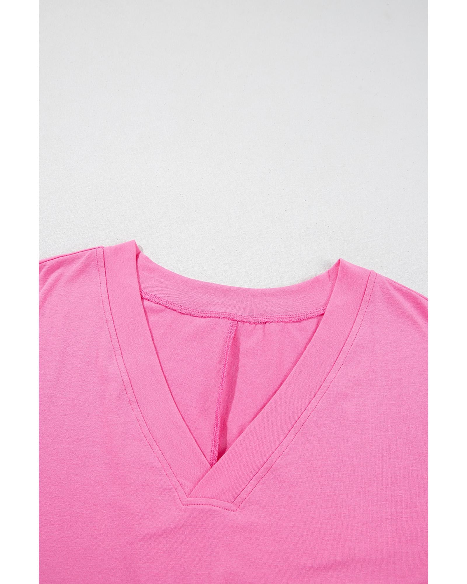 Bonbon Loose Half Sleeve V Neck Knit Romper - M 6