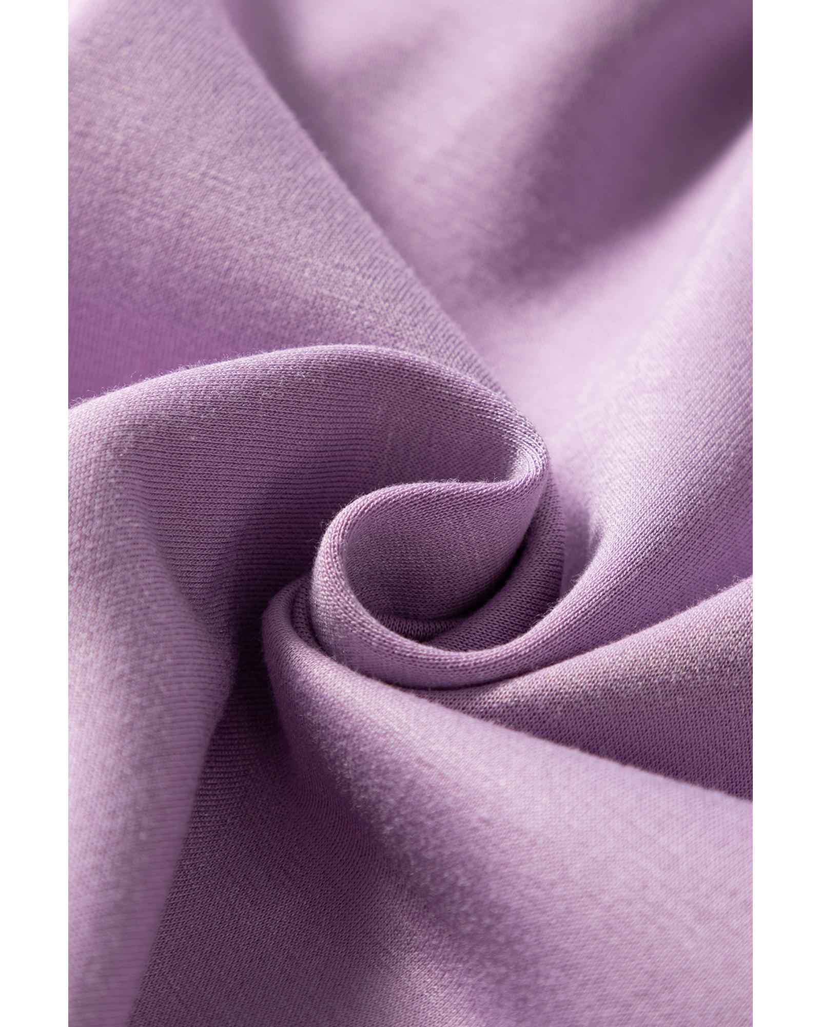 Orchid Bouquet Short Sleeve Zipper Collared Elastic High Waist Romper - XL 4