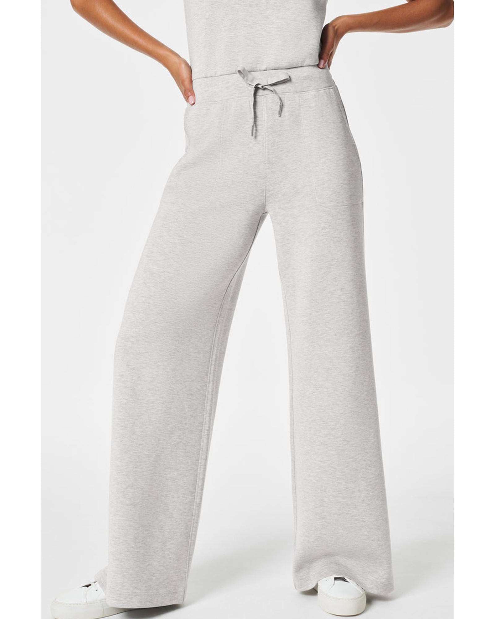 Light Grey Solid Color Crew Neck Drawstring High Waist Sleeveless Jumpsuit - L 4