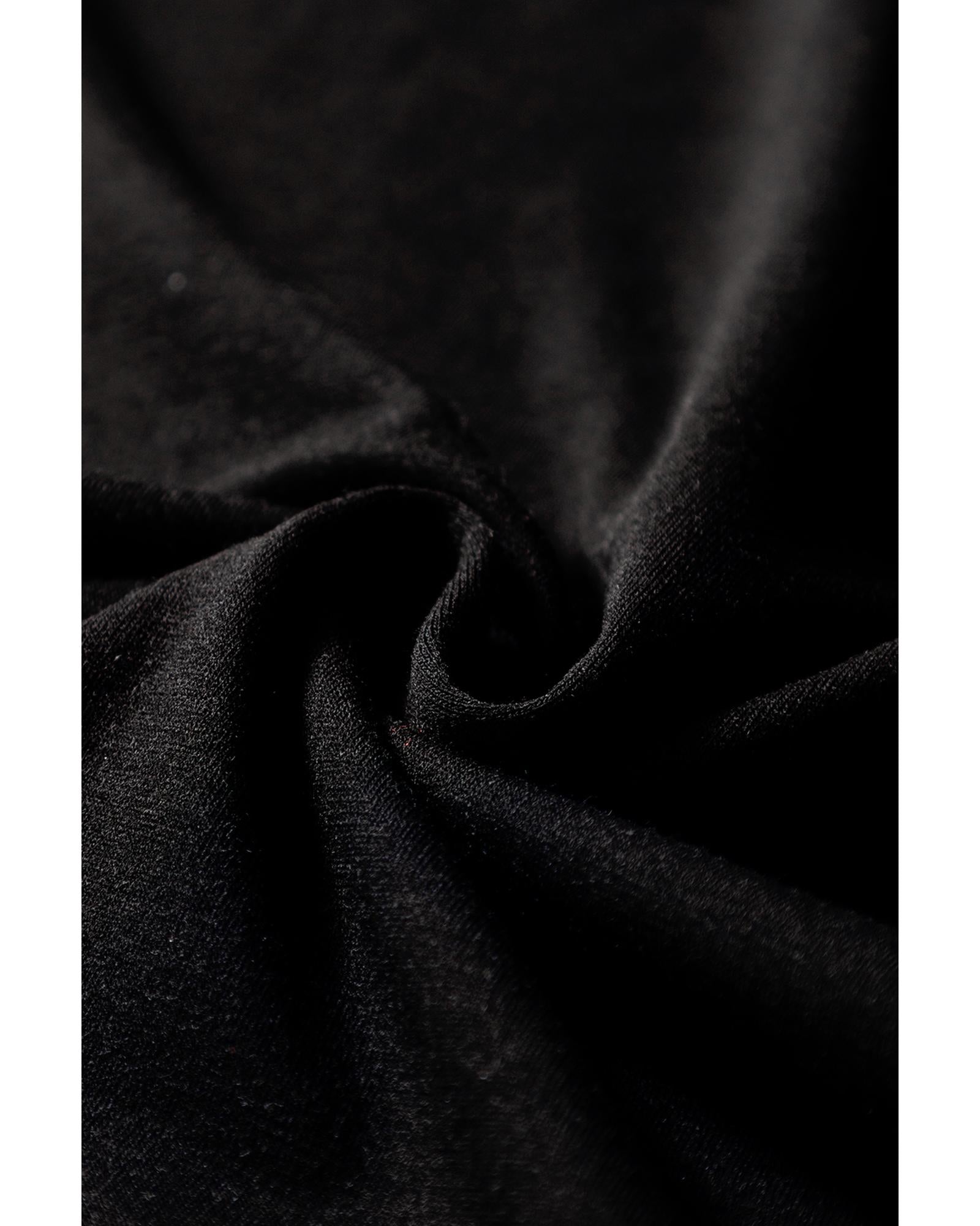 Black Peekaboo Wide Leg Square Neck Sleeveless Jumpsuit - XL 7