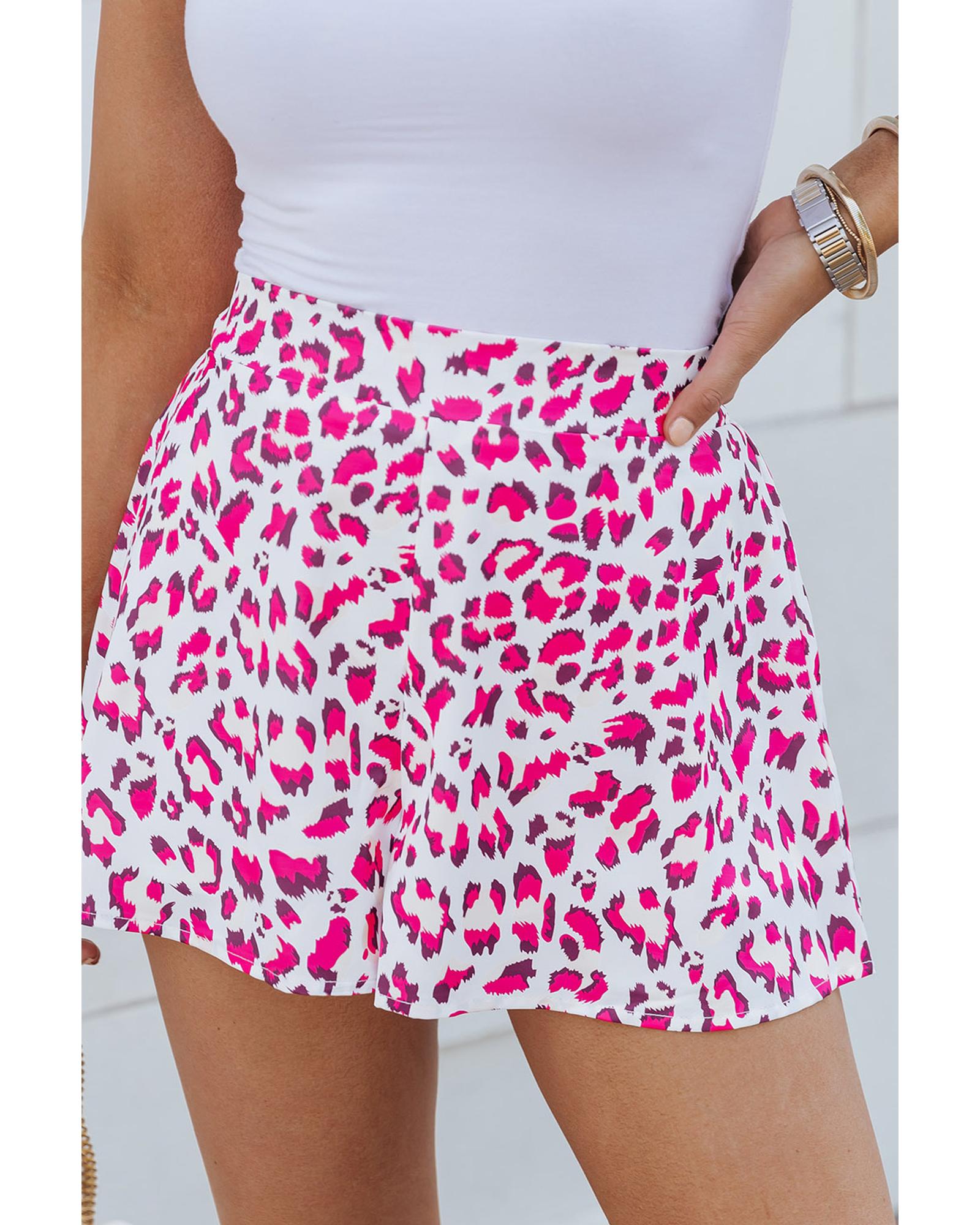 Azura Exchange Leopard Print Flutter Shorts - M 7