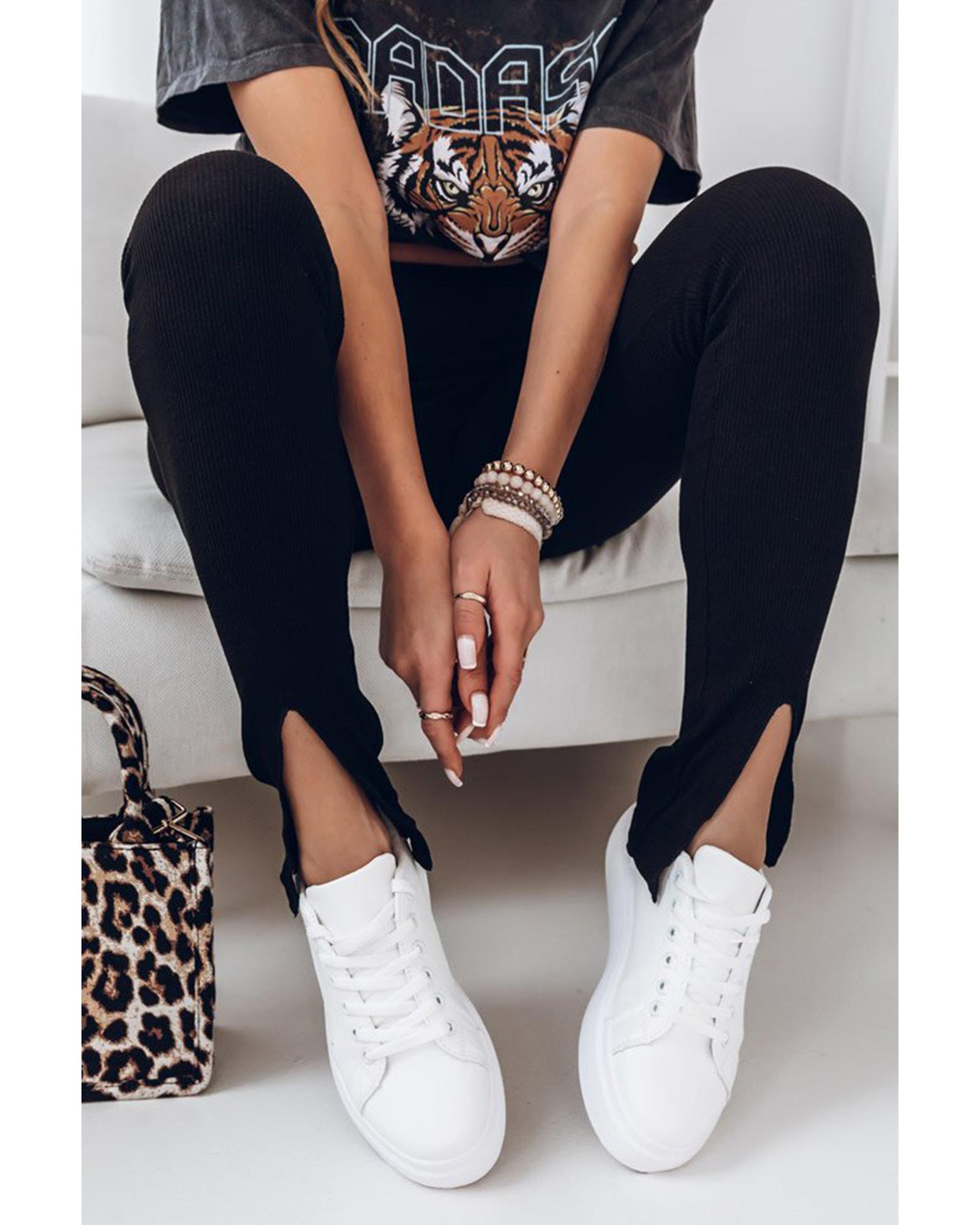 Azura Exchange High Waist Slit Leggings - M 8